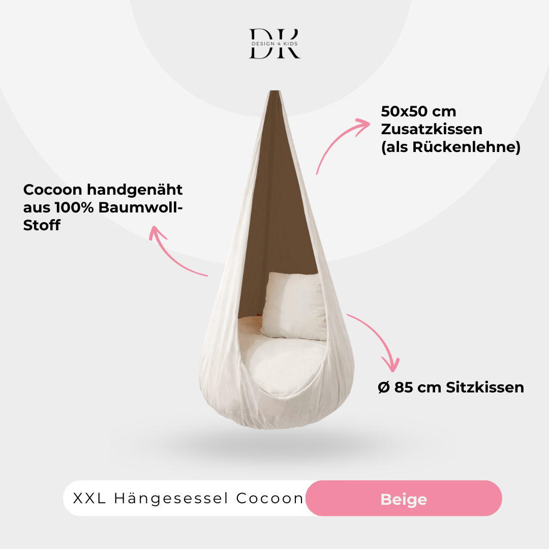 Design4Kids XXL Hängesessel Cocoon