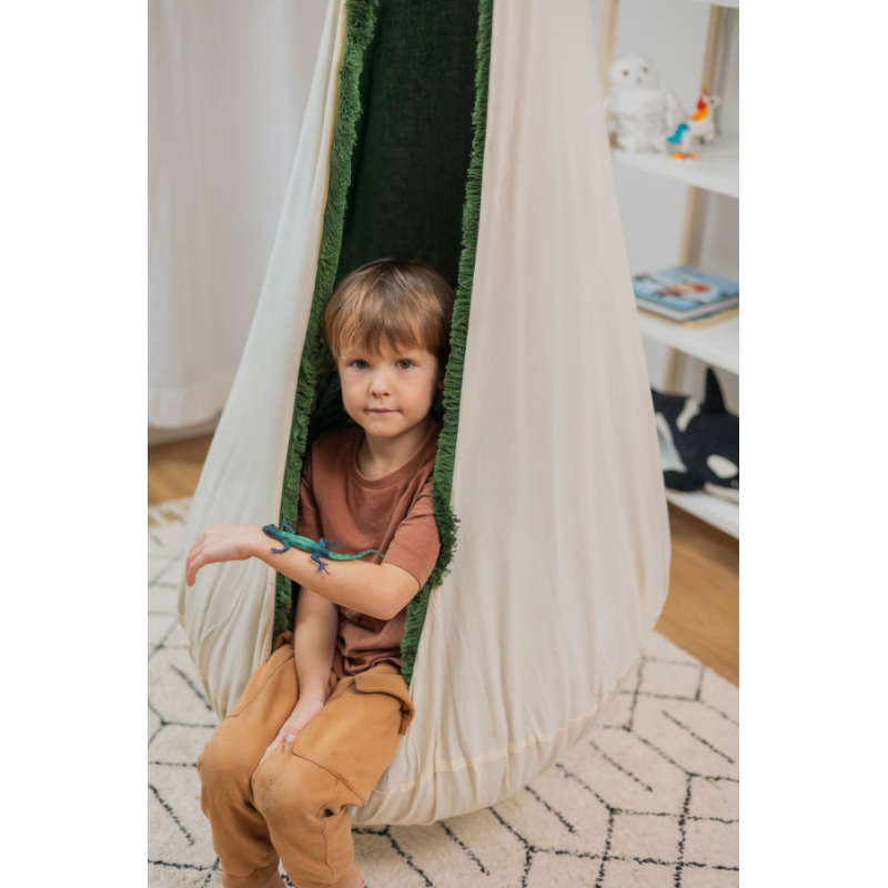 Design4Kids Hängesessel Cocoon Jungle Adventure - beige