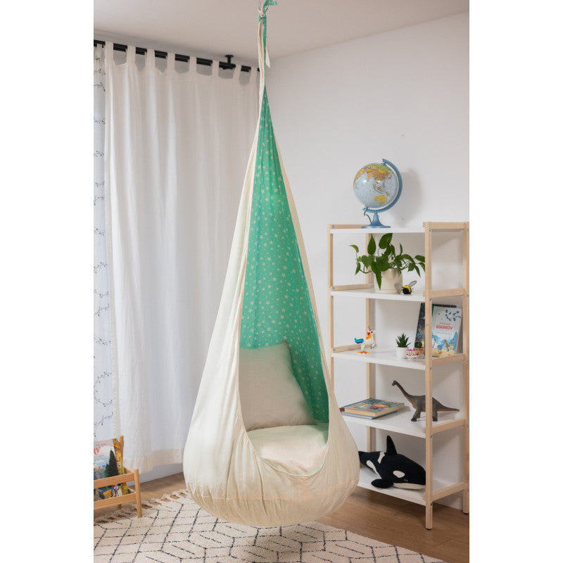 Design4Kids Hängesessel Cocoon Starry Dreams - beige