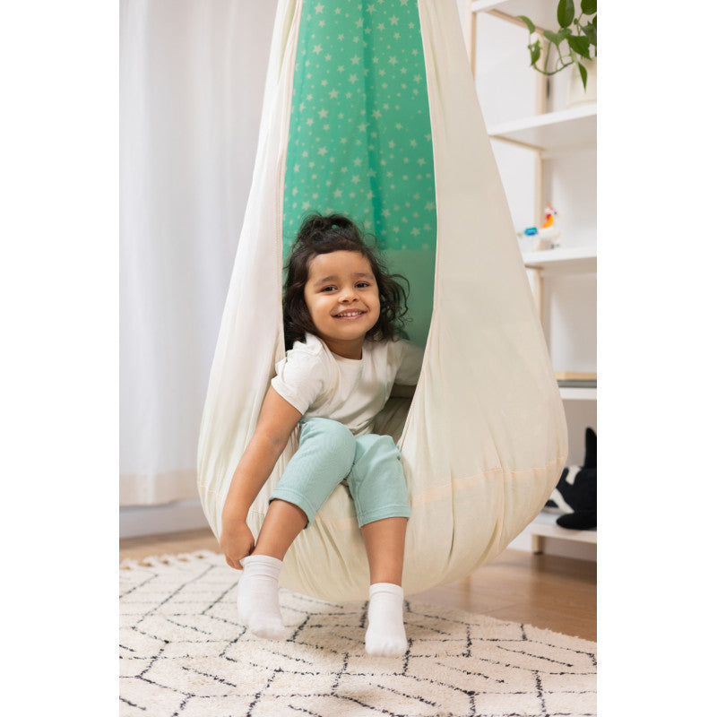 Design4Kids Hängesessel Cocoon Starry Dreams - beige