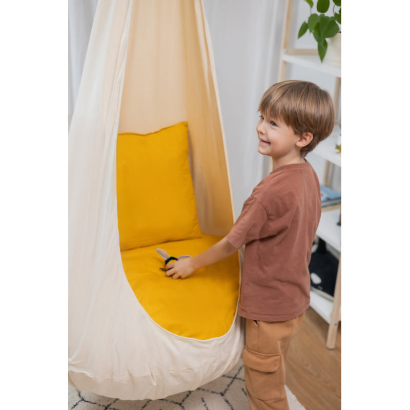 Design4Kids Hängesessel Cocoon Sunny Sparkle - beige