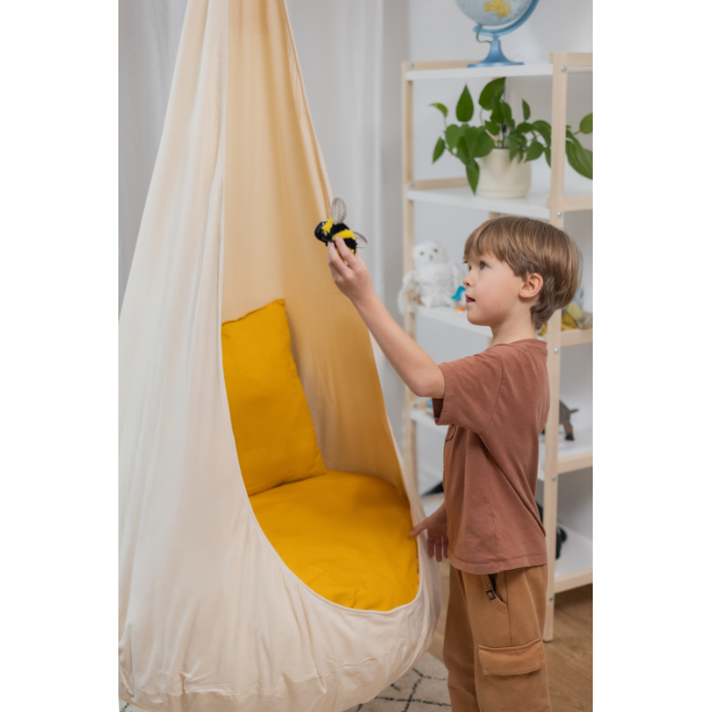 Design4Kids Hängesessel Cocoon Sunny Sparkle - beige
