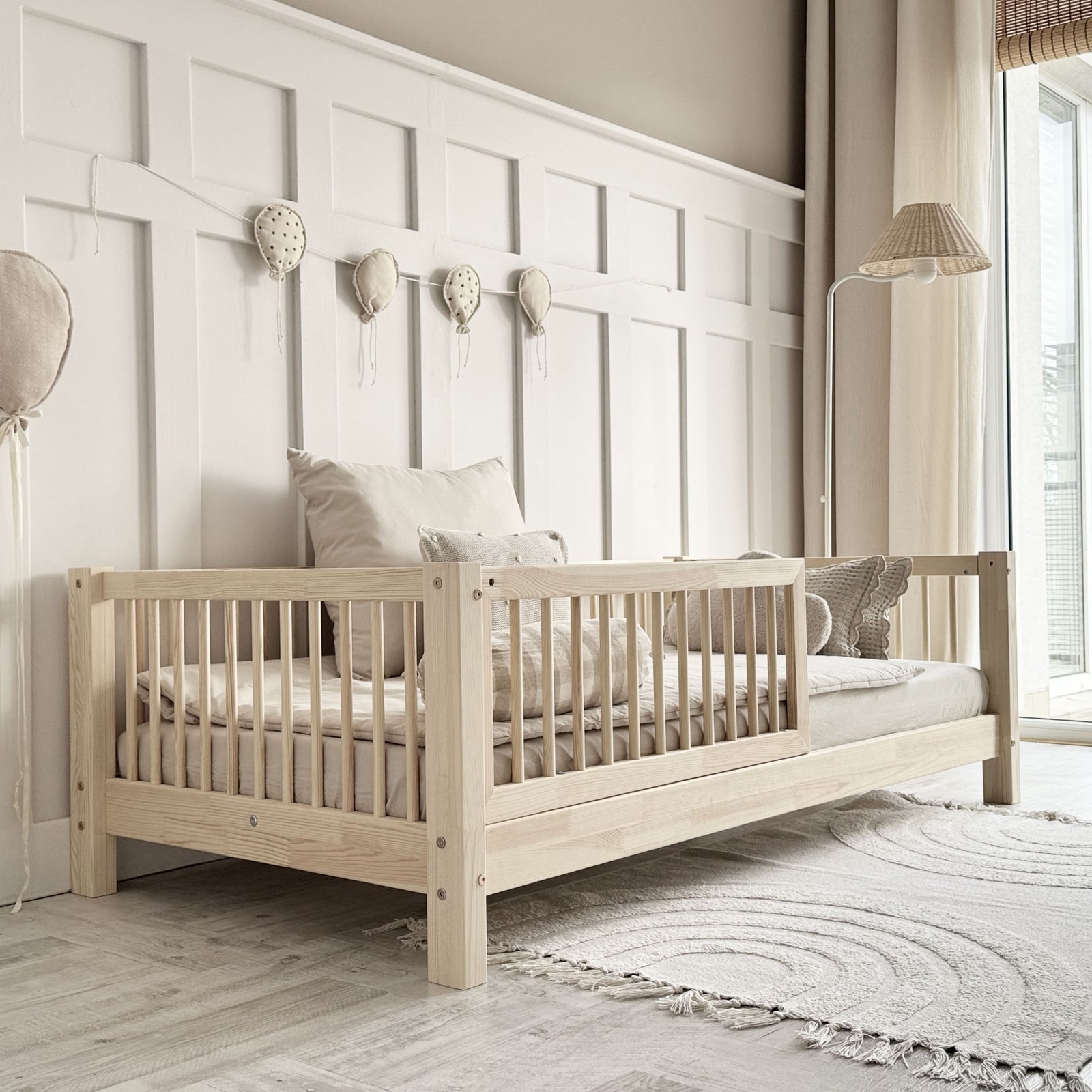 Design4kids Kinderbett Jimina Komfort - 190x90 Naturholz