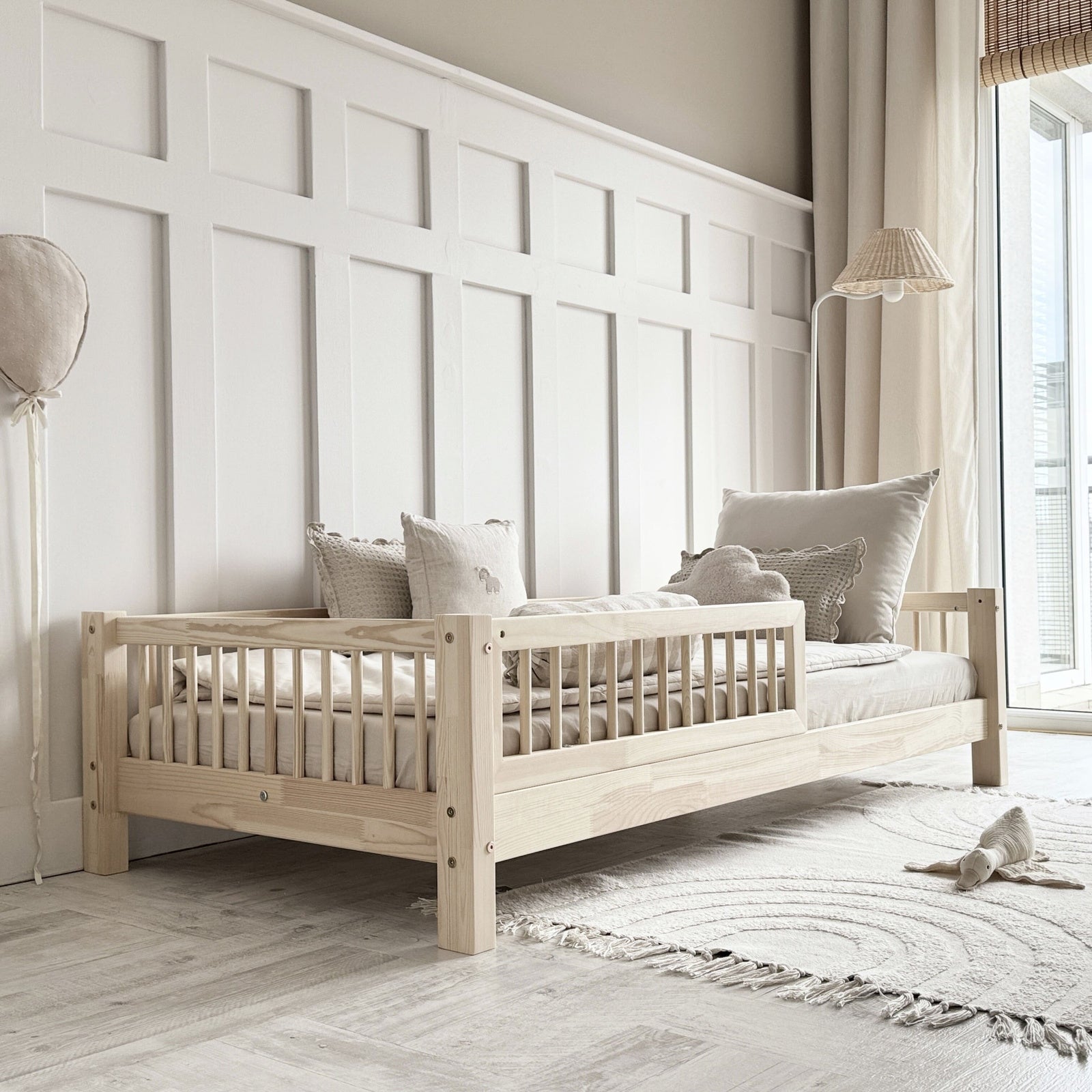 Design4kids Kinderbett Stellina Komfort - 200x90 Naturholz