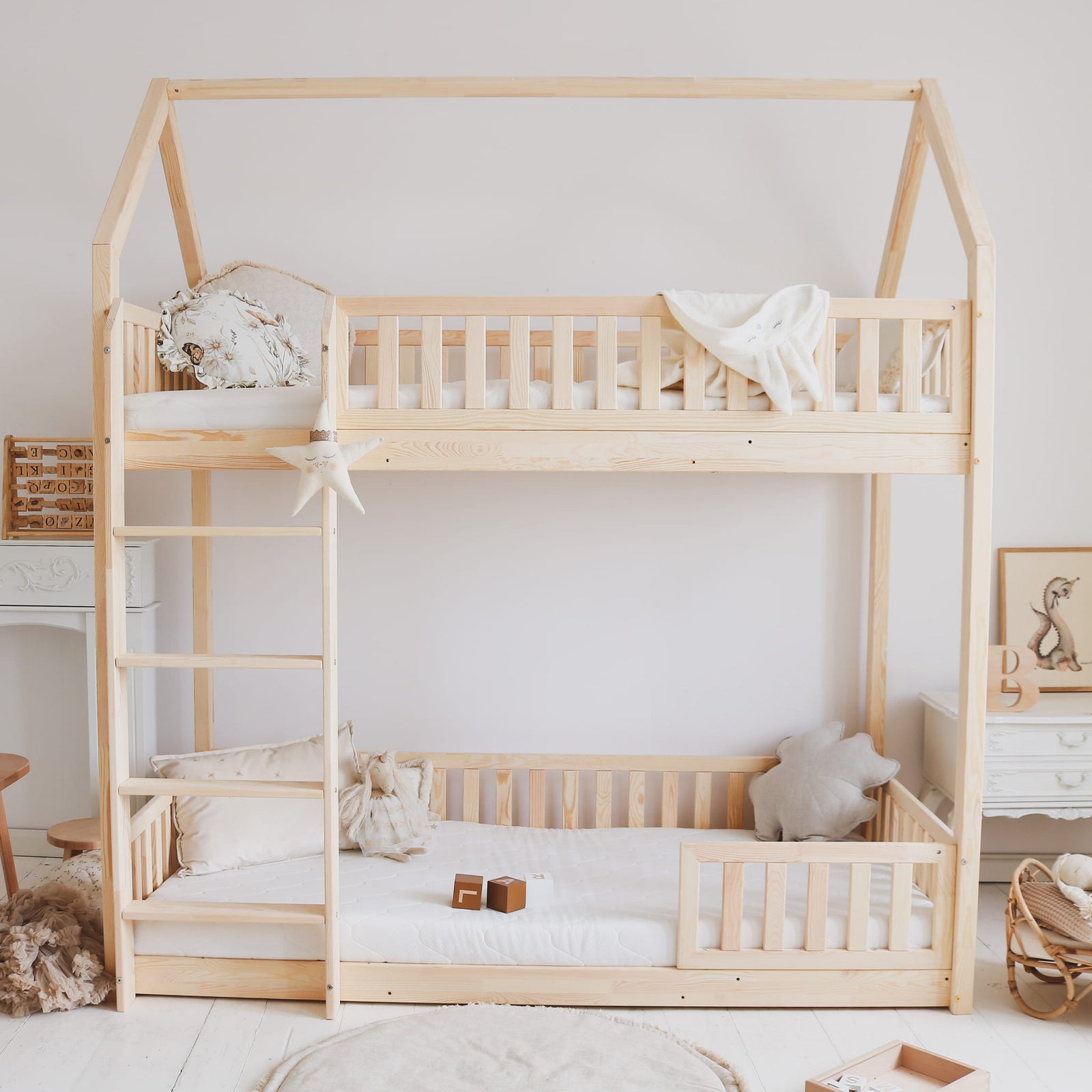 Design4kids Etagenbett Giulio Komfort II - 200x90 Naturholz