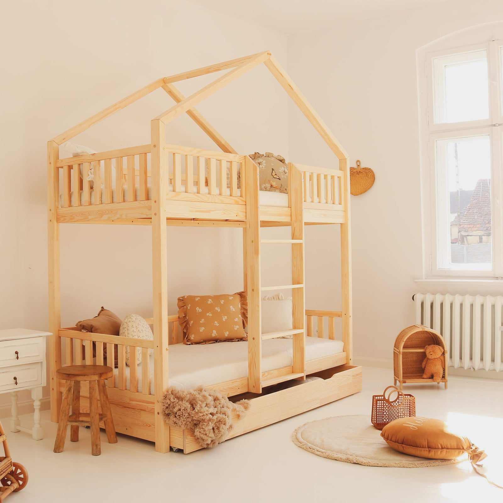 Design4kids Etagenbett Oasi Pro Deluxe - 190x90 Naturholz