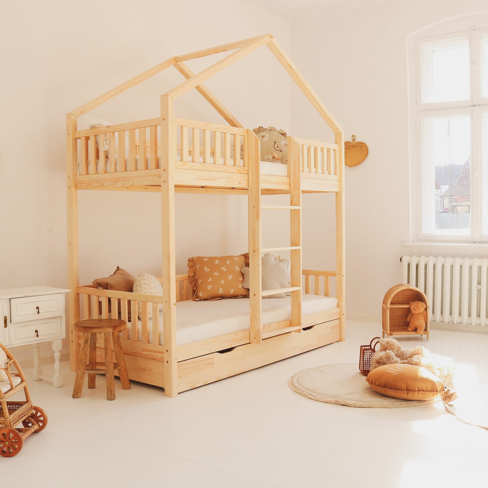 Design4kids Etagenbett Oasi Pro Deluxe - 190x90 Naturholz