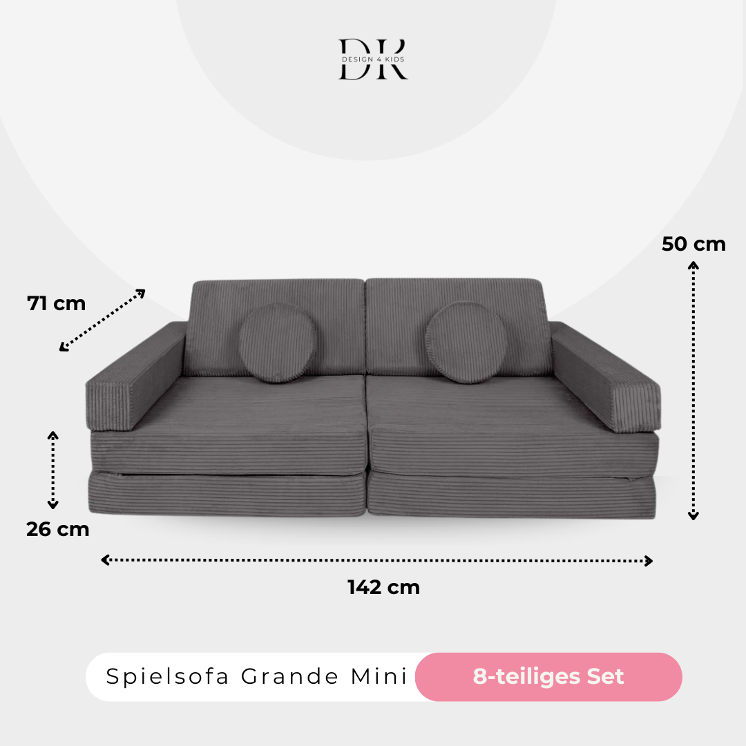 Design4Kids Spielsofa Cord Mini Grande