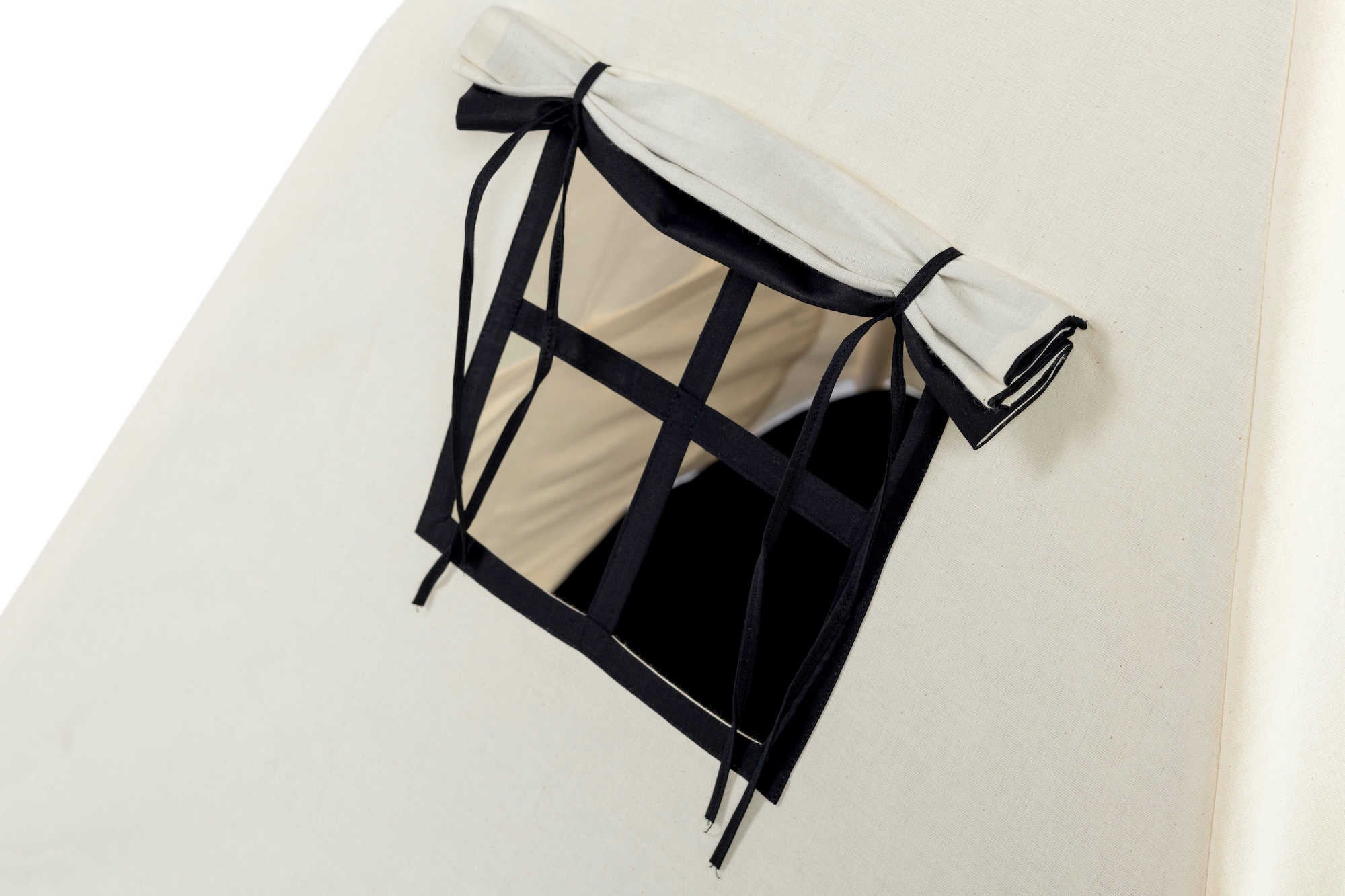 Design4Kids Tipi-Zelt M-Set Creamy Coal - creme