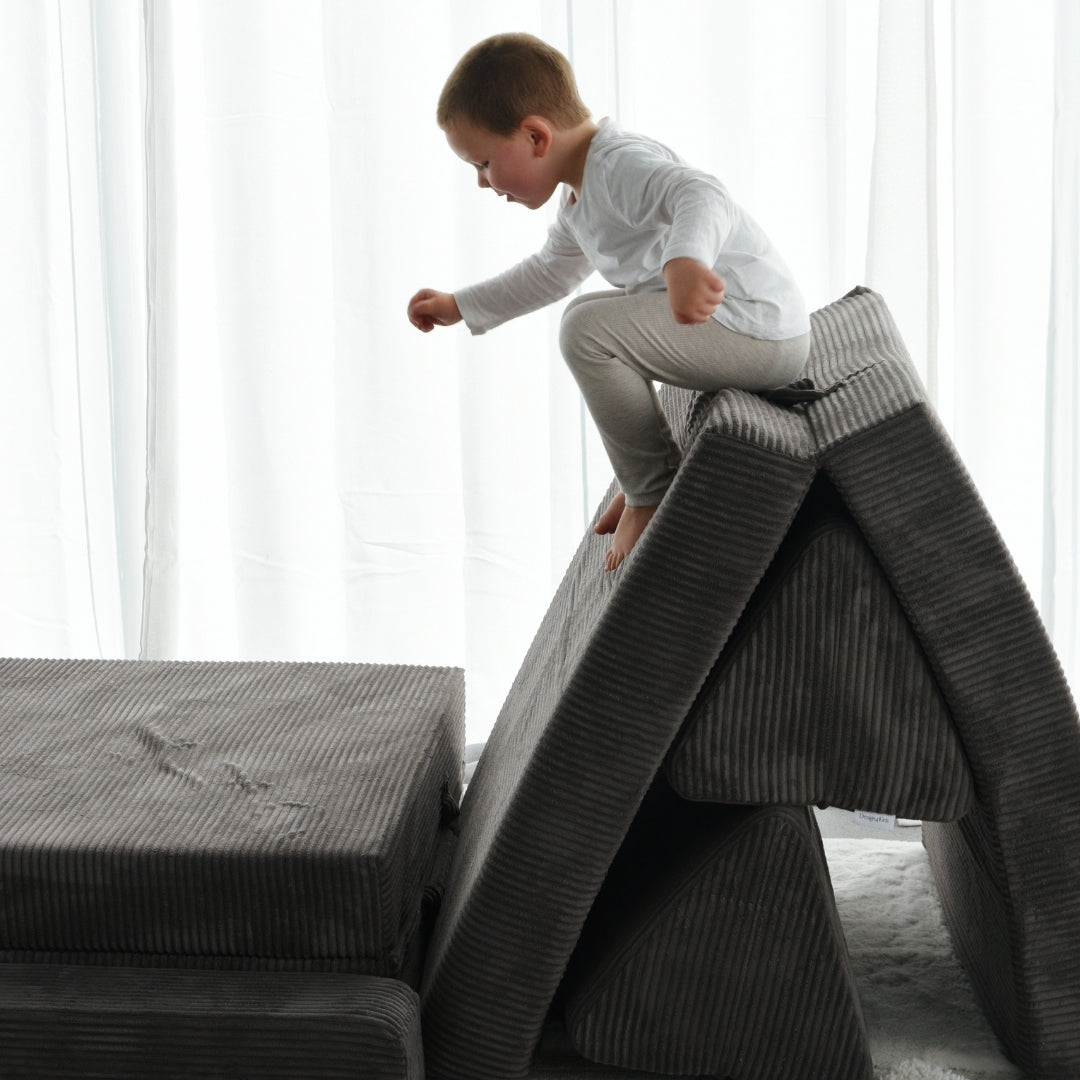 Design4Kids XXL Spielsofa Cord Grande - smokey taupe