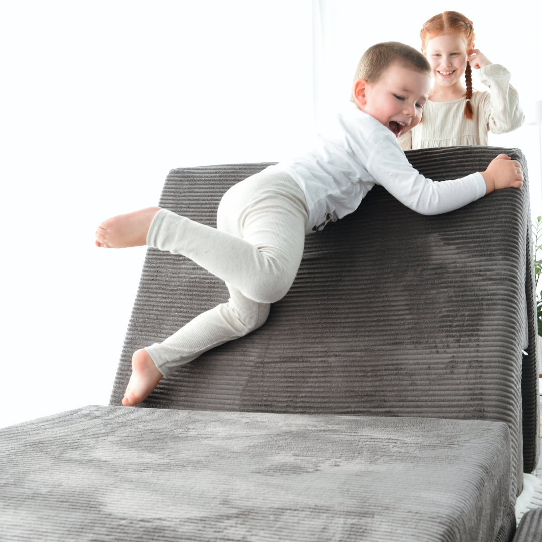 Design4Kids XXL Spielsofa Cord Grande - smokey taupe