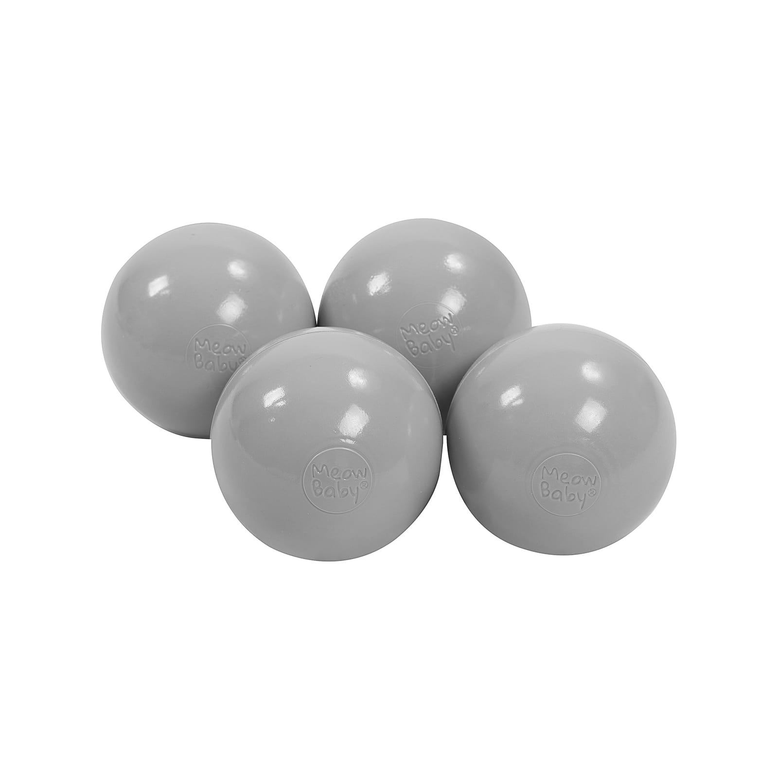 Design4Kids Ballset für Bällebad, 7cm, 50 Stck: Grau