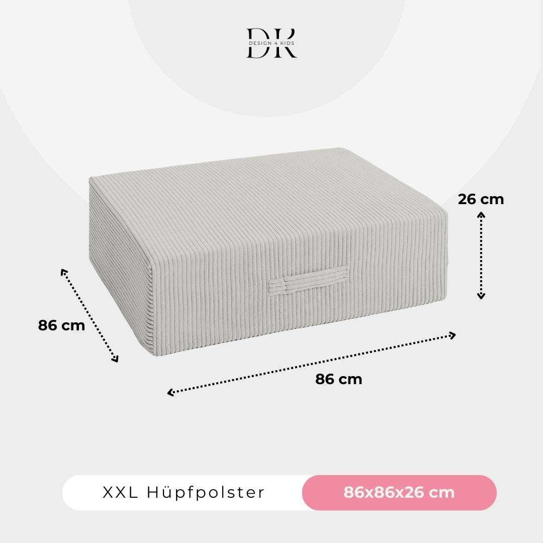 Design4Kids XXL Hüpfpolster Cord Grande