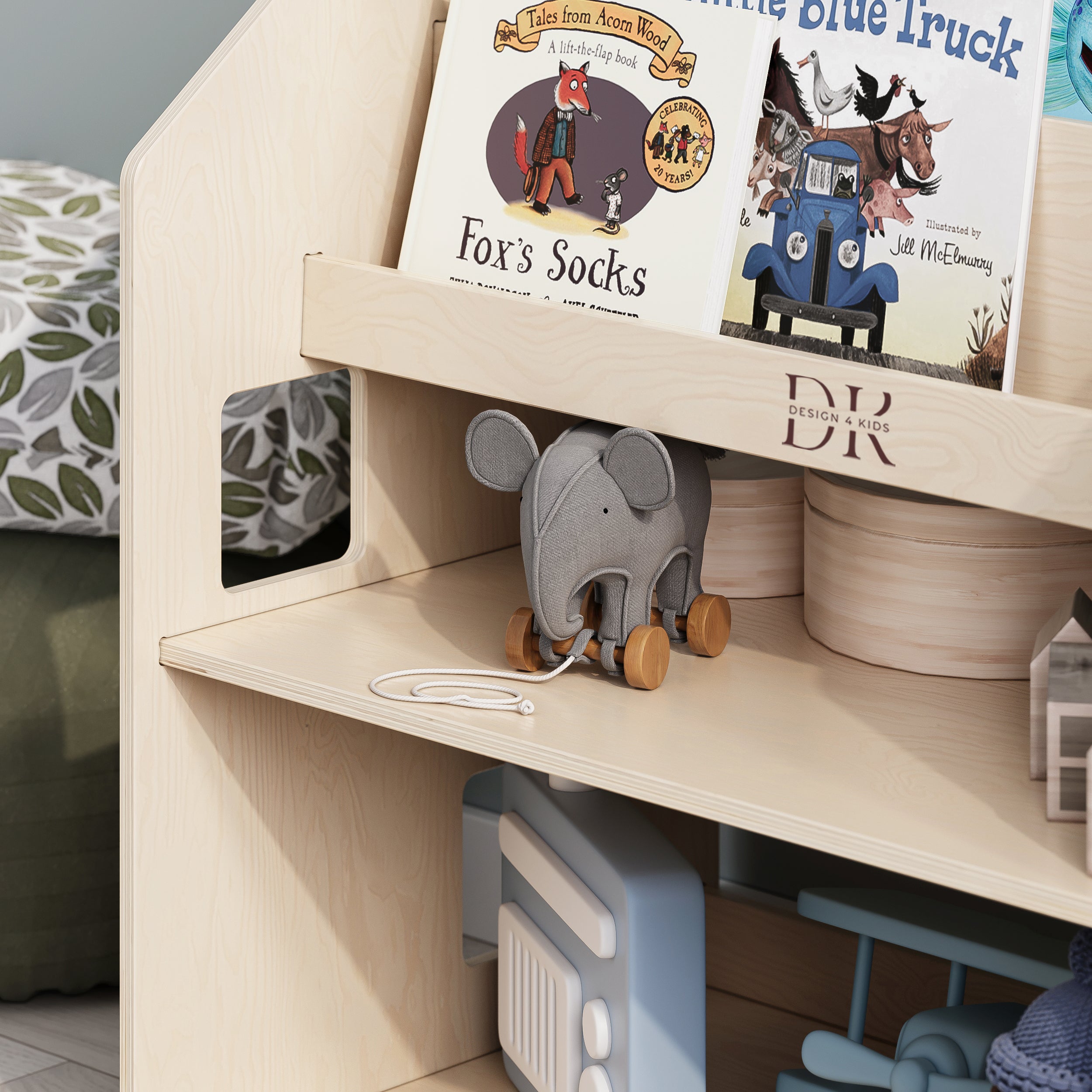 Design4Kids Montessori 2-in-1 Bücherregal für Kinder