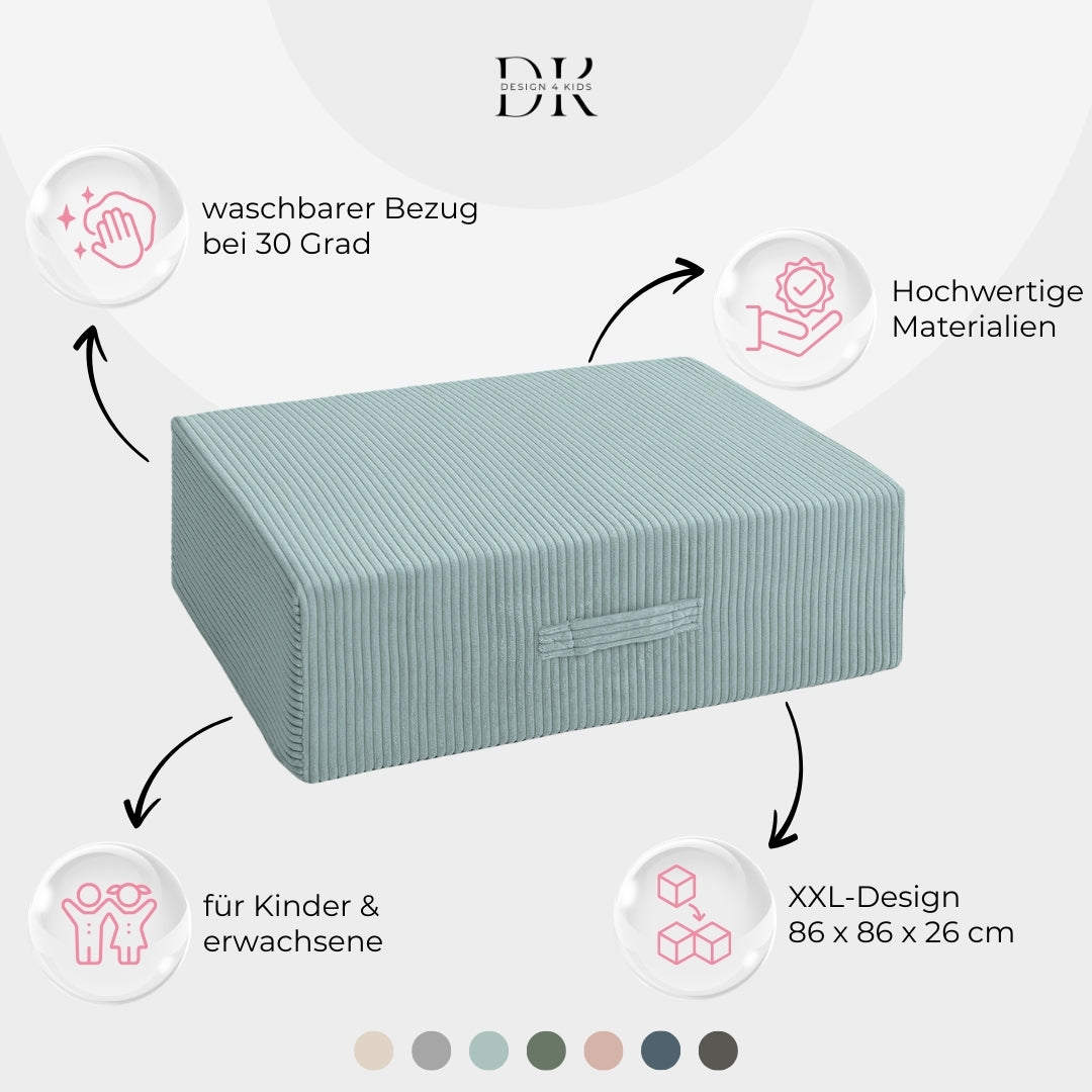Design4Kids XXL Hüpfpolster Cord Grande