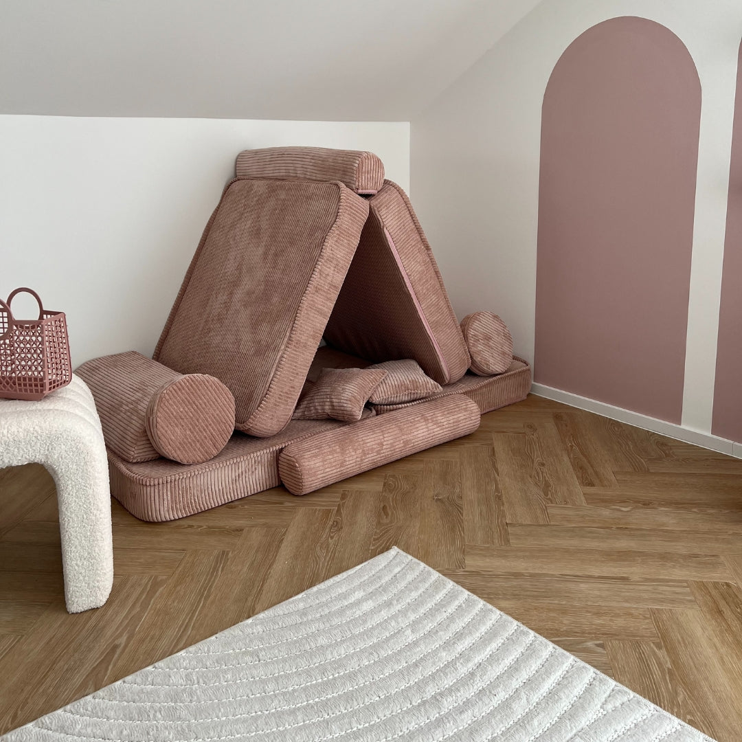 Design4Kids Spielsofa Jewel Cord - blushed rose