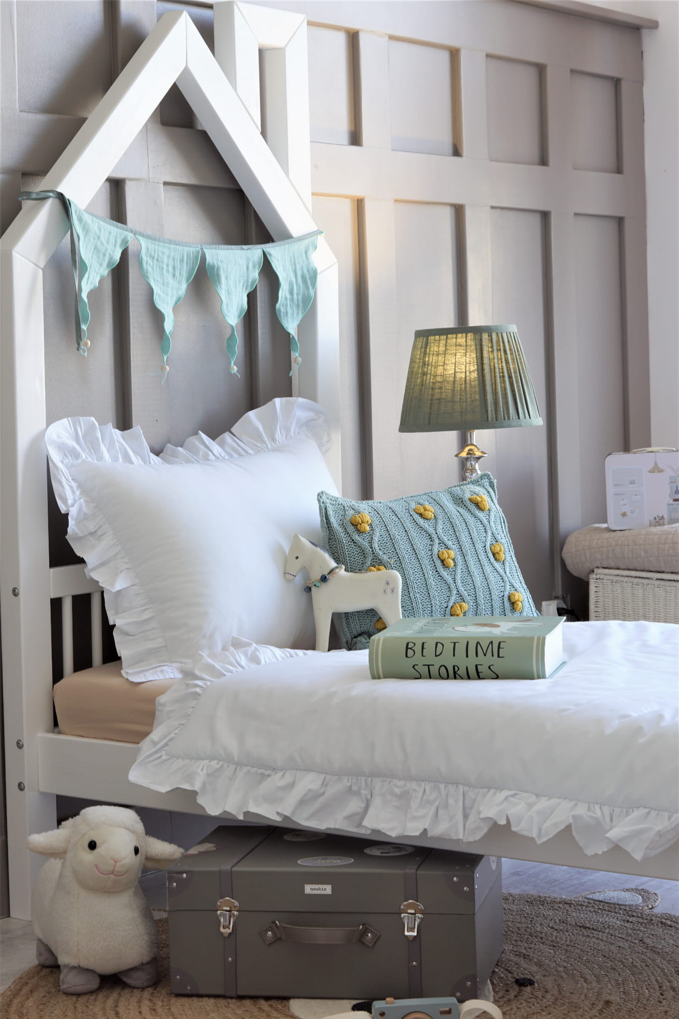 Design4kids Bettwäsche mit Rüschen - Weiß
