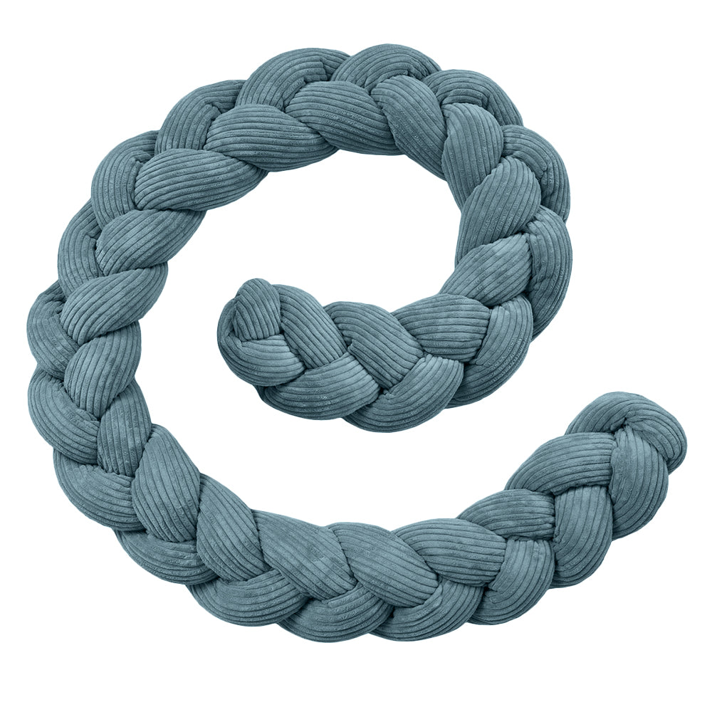 Design4Kids geflochtene Bettschlange Jewel aus Cord-Stoff (1,50 - 3,00 m)