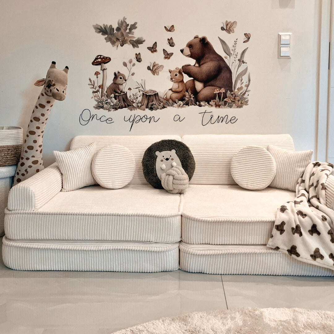 Design4Kids Spielsofa Jewel Cord - almond beige