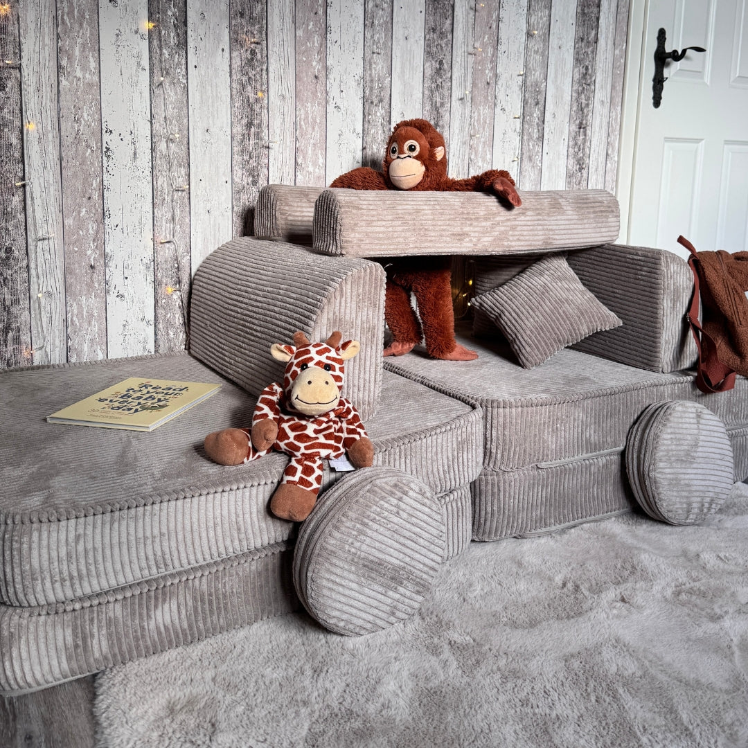 Design4Kids Spielsofa Jewel Cord - hazelnut taupe