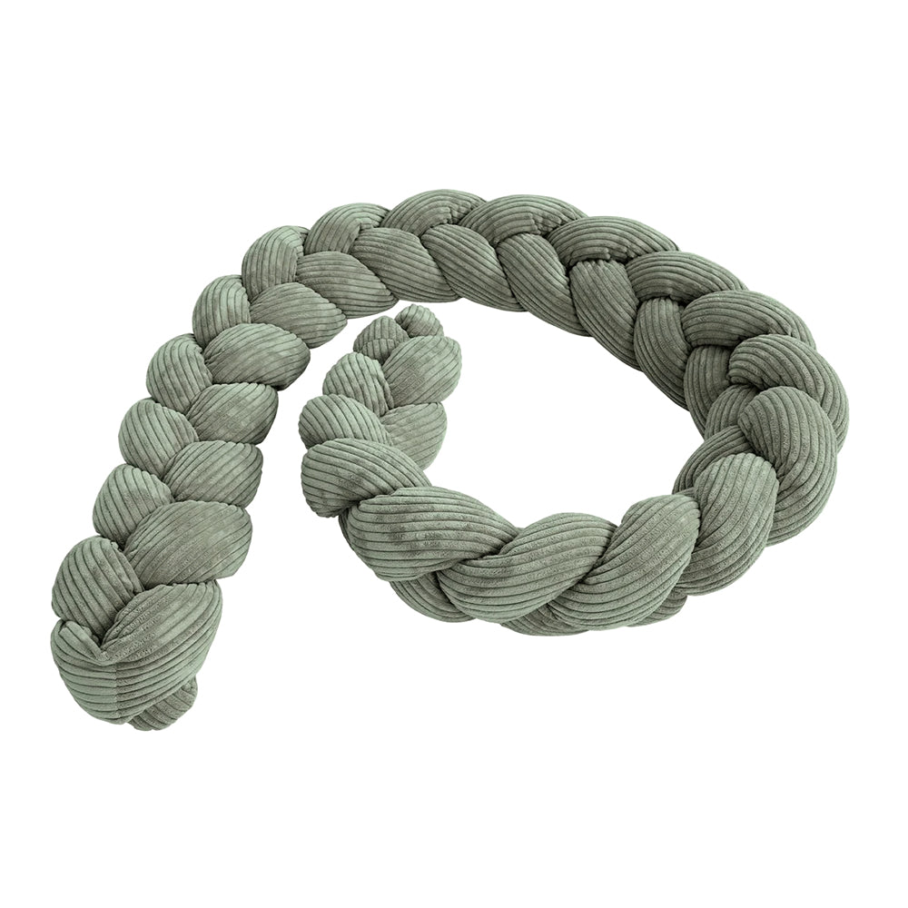 Design4Kids geflochtene Bettschlange Jewel aus Cord-Stoff (1,50 - 3,00 m)