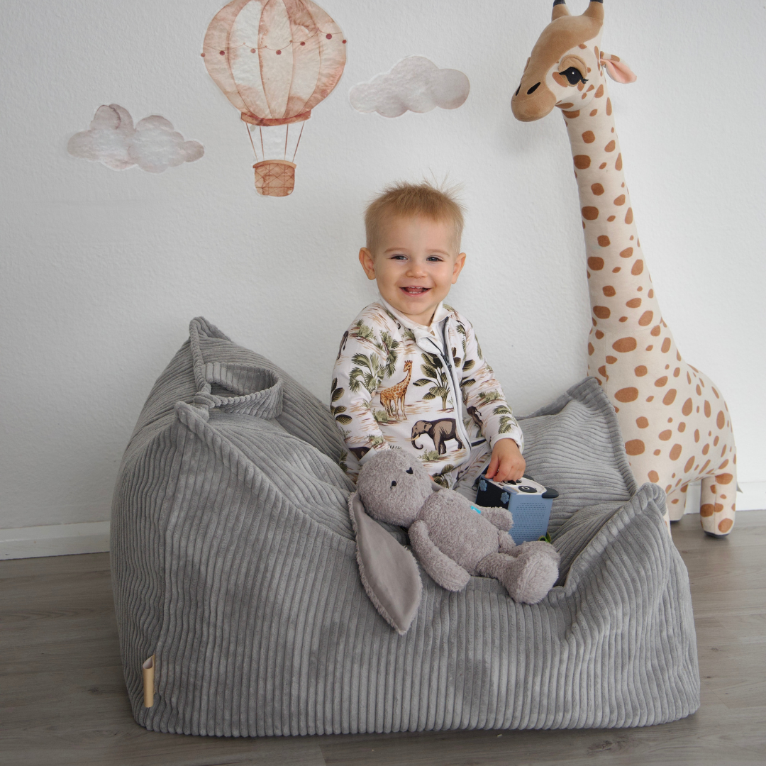 Design4Kids Kinder-Sitzsack Jewel Cord als Sessel