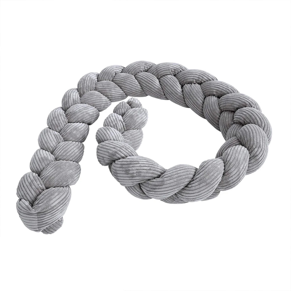 Design4Kids geflochtene Bettschlange Jewel aus Cord-Stoff (1,50 - 3,00 m)