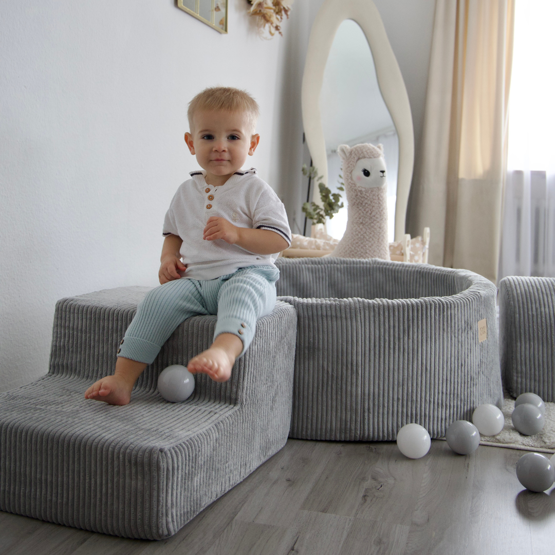 Design4Kids Schaumspielset Jewel Cord mit Bällebad, 200 Bälle - eigene Farbauswahl