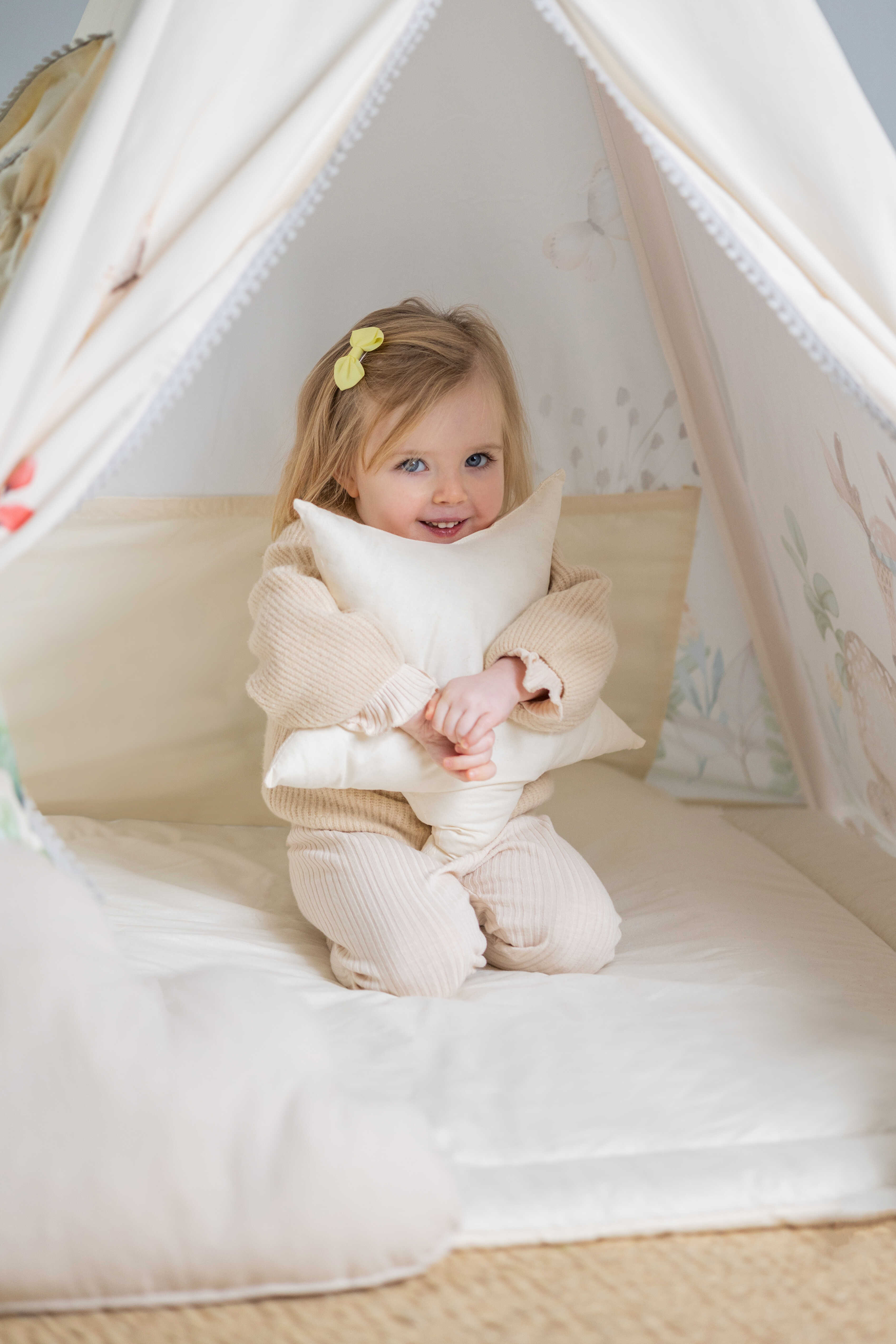Design4Kids Tipi-Zelt L-Set Happy Glade - creme