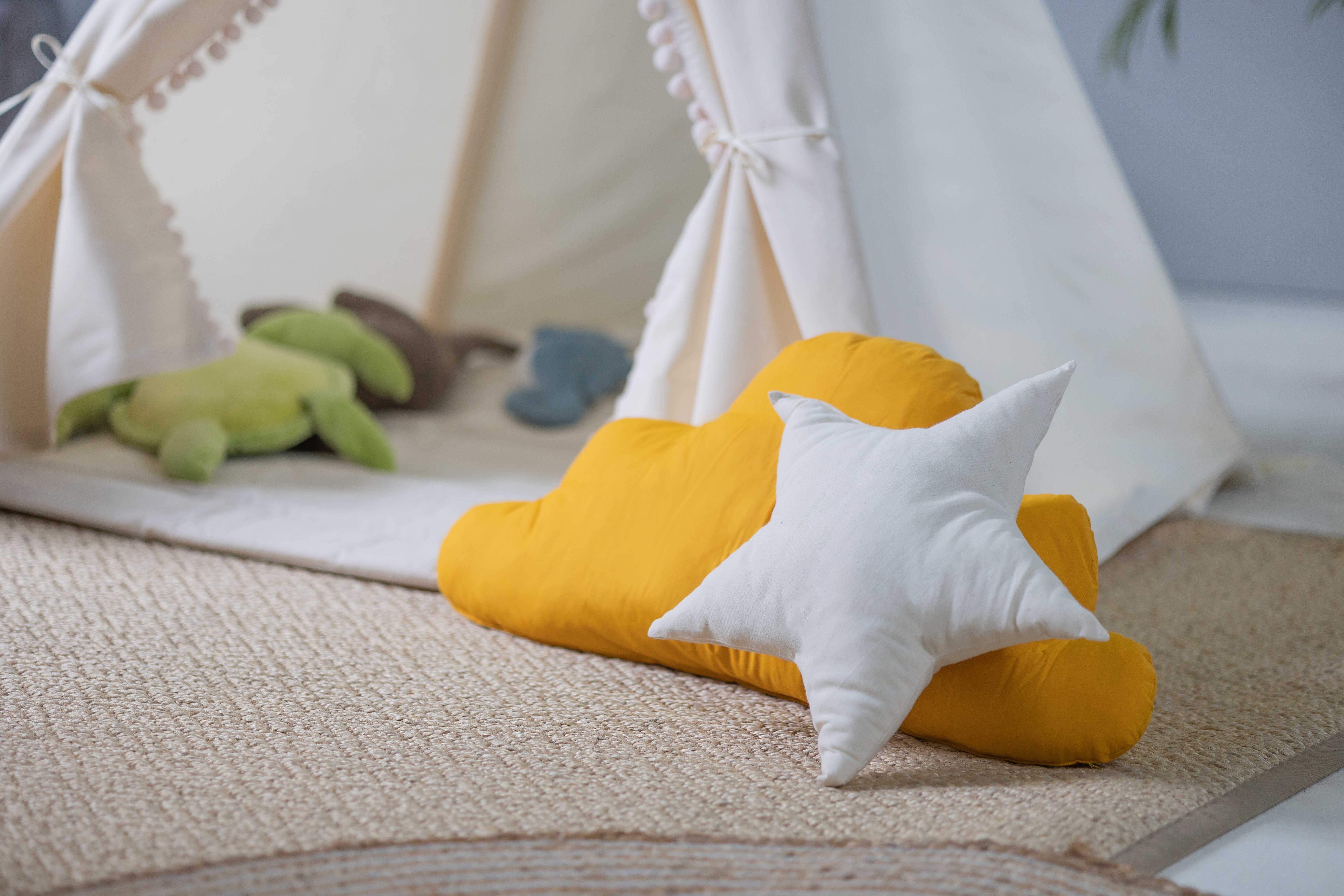 Design4Kids Tipi-Zelt XL-Set Creamy Cloud - creme