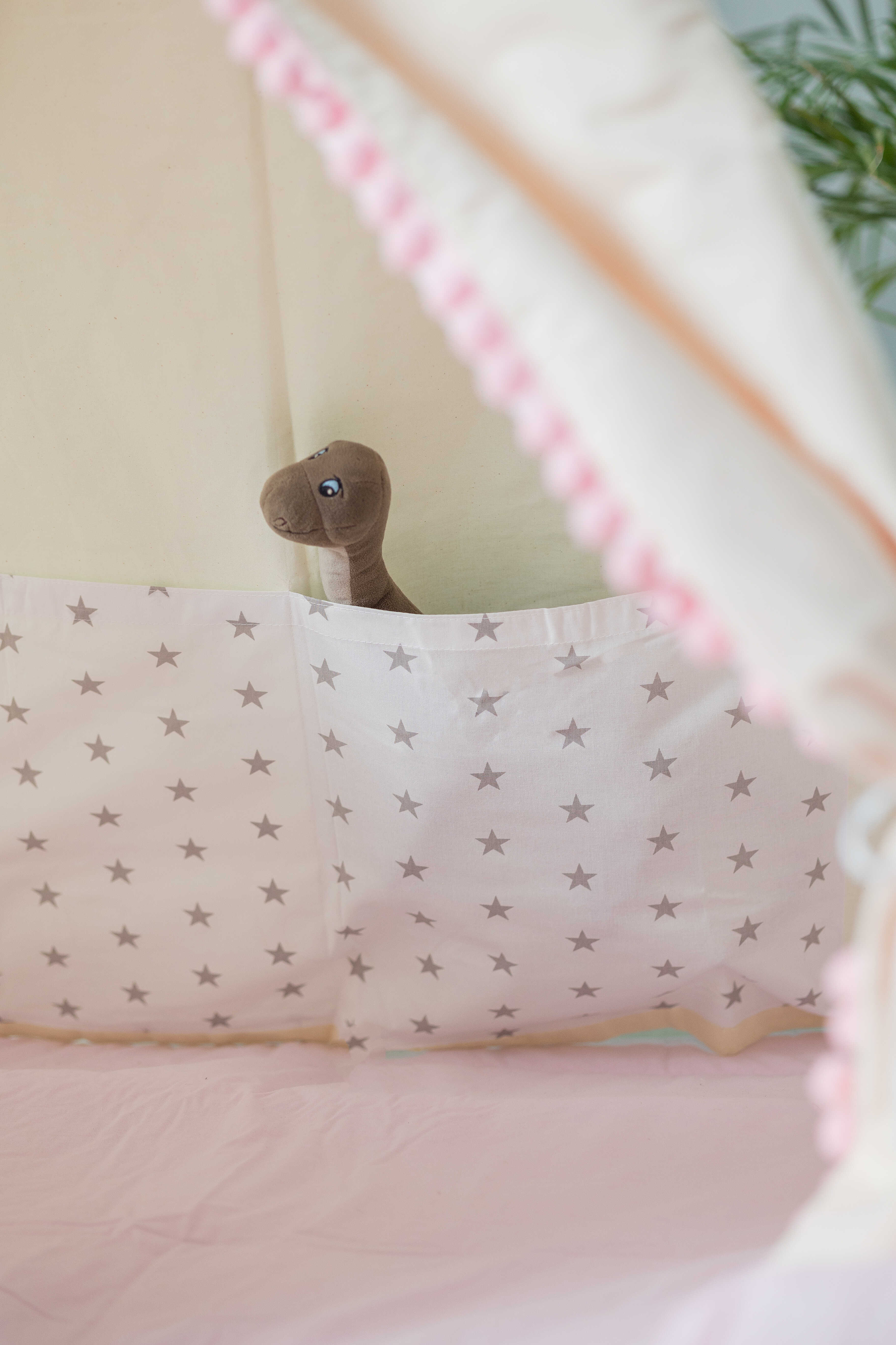 Design4Kids Tipi-Zelt XL-Set Princess Tipi - beige/rosa