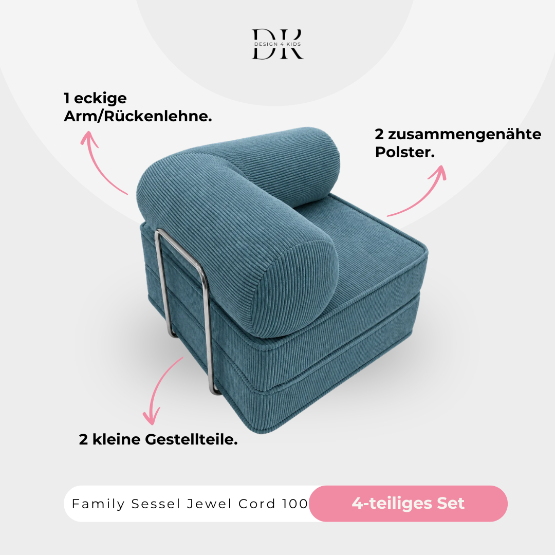 Design4Kids Family Sessel Jewel Cord 100