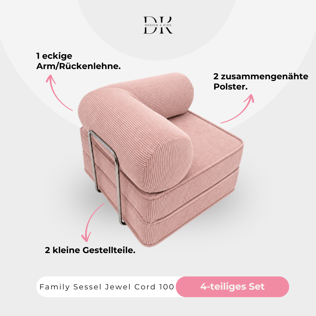 Design4Kids Family Sessel Jewel Cord 100