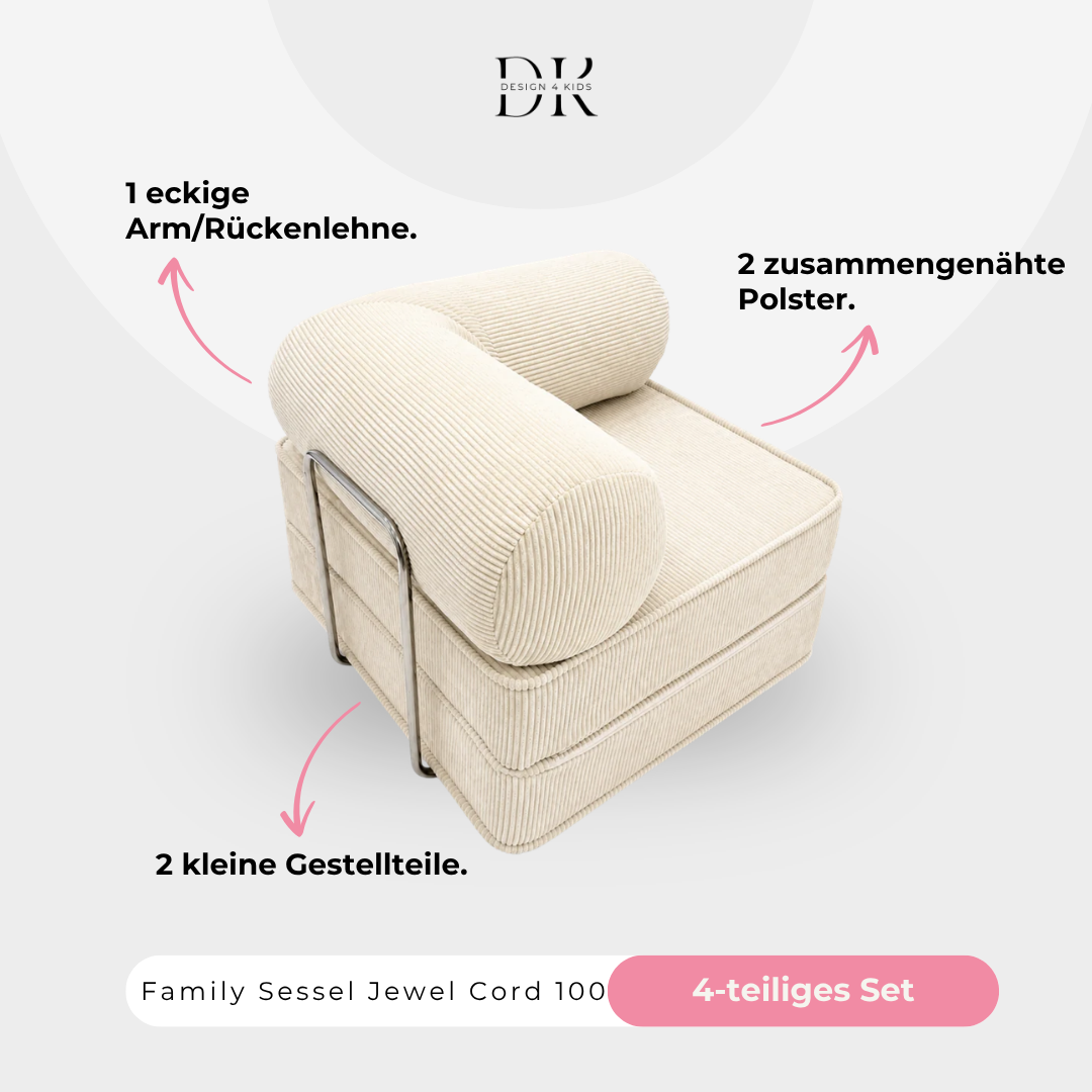 Design4Kids Family Sessel Jewel Cord 100