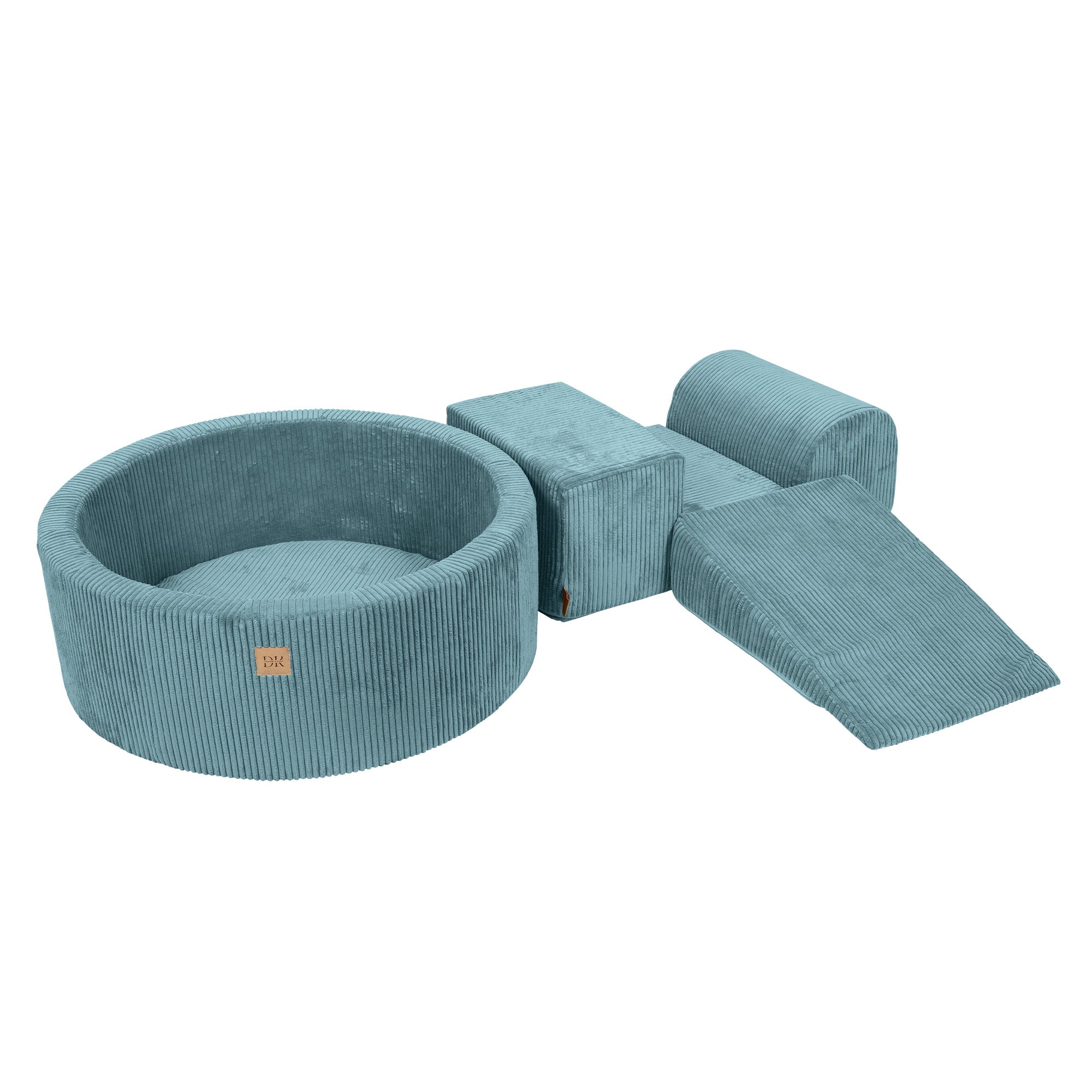 Design4Kids Schaumspielset Jewel Cord mit Bällebad und 200 Bälle - ocean blue