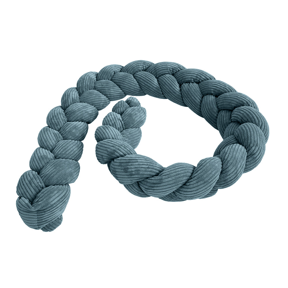 Design4Kids geflochtene Bettschlange Jewel aus Cord-Stoff (1,50 - 3,00 m)