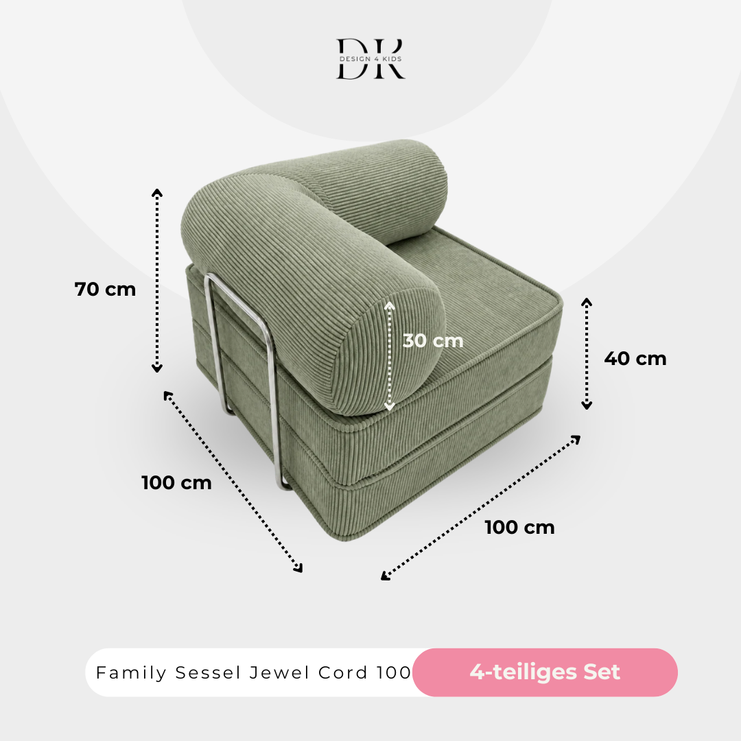 Design4Kids Family Sessel Jewel Cord 100