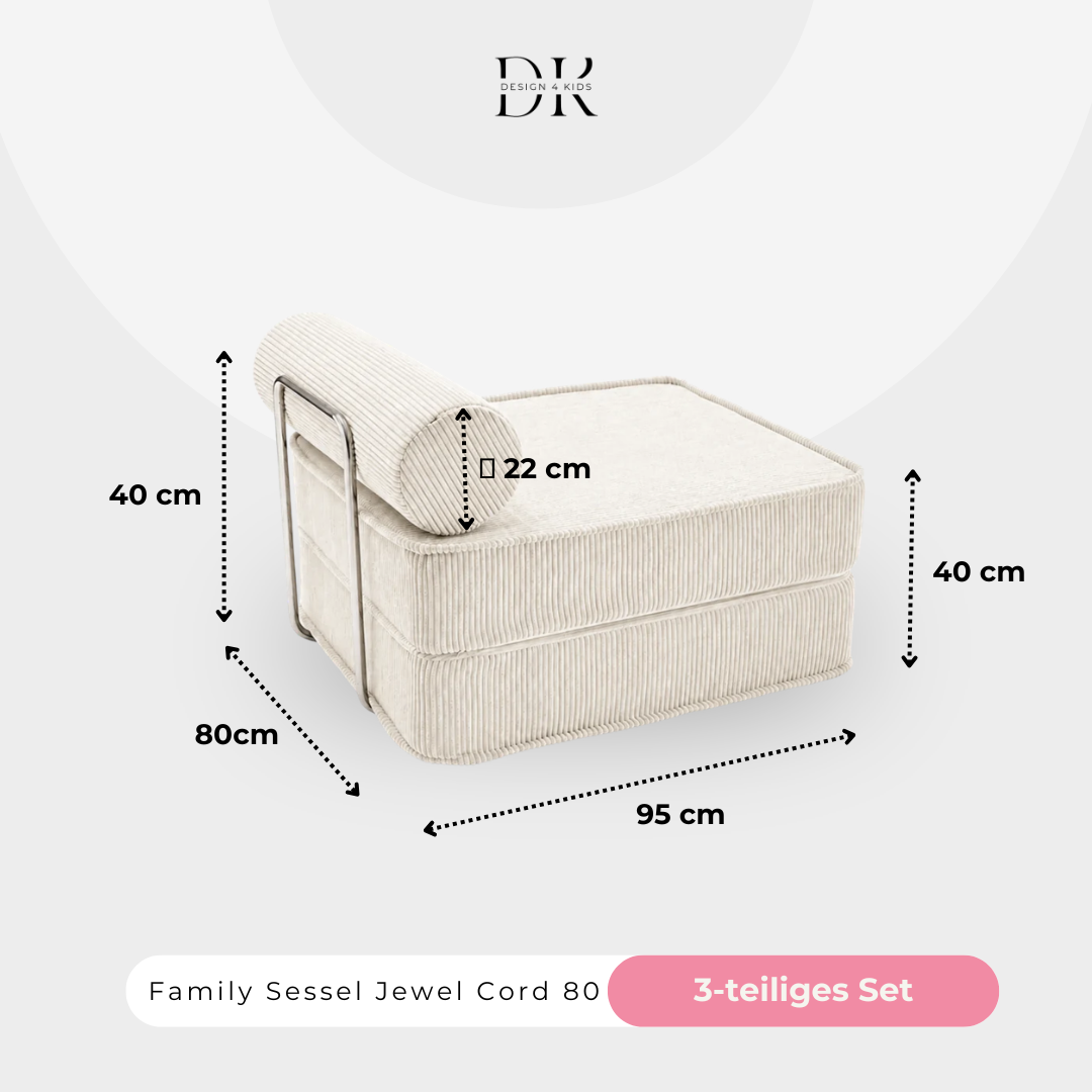 Design4Kids Family Sessel Jewel Cord 80