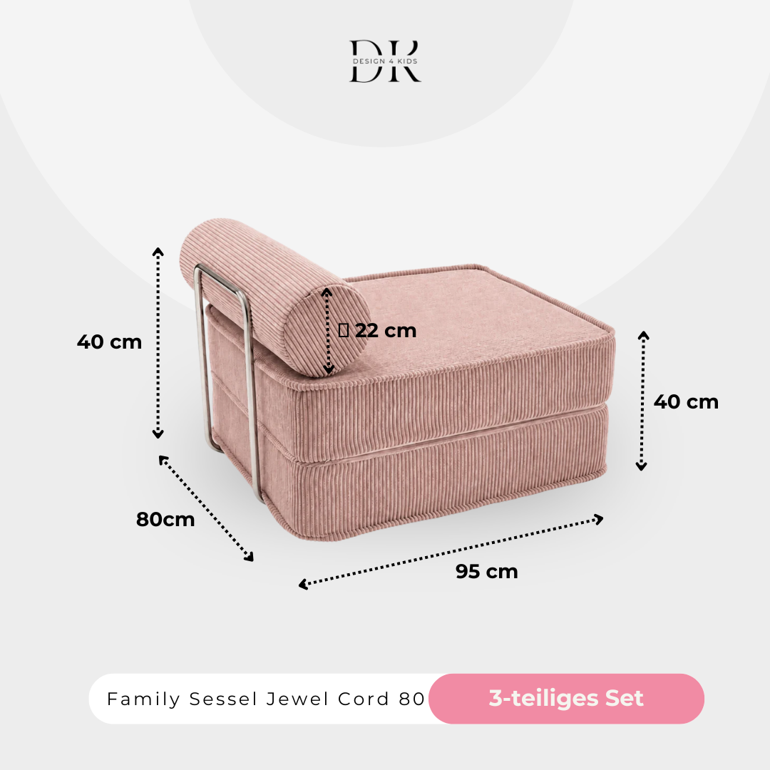 Design4Kids Family Sessel Jewel Cord 80