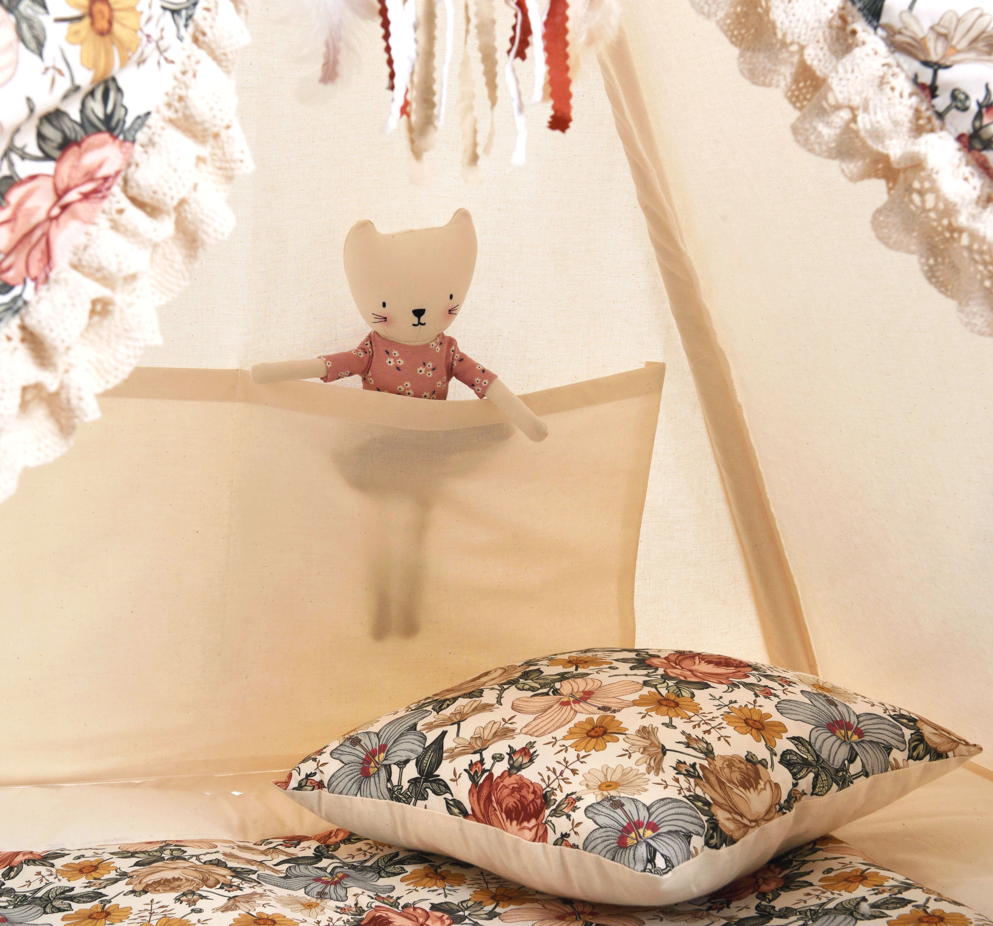 Design4Kids Tipi-Zelt M-Set Sweet Idyll - beige