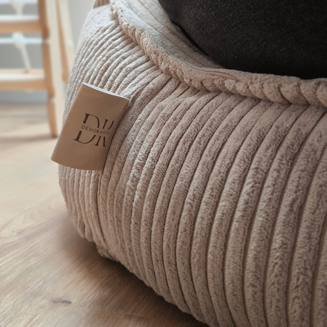 Design4Kids Kinder-Sitzsack Jewel Cord im Bär-Design