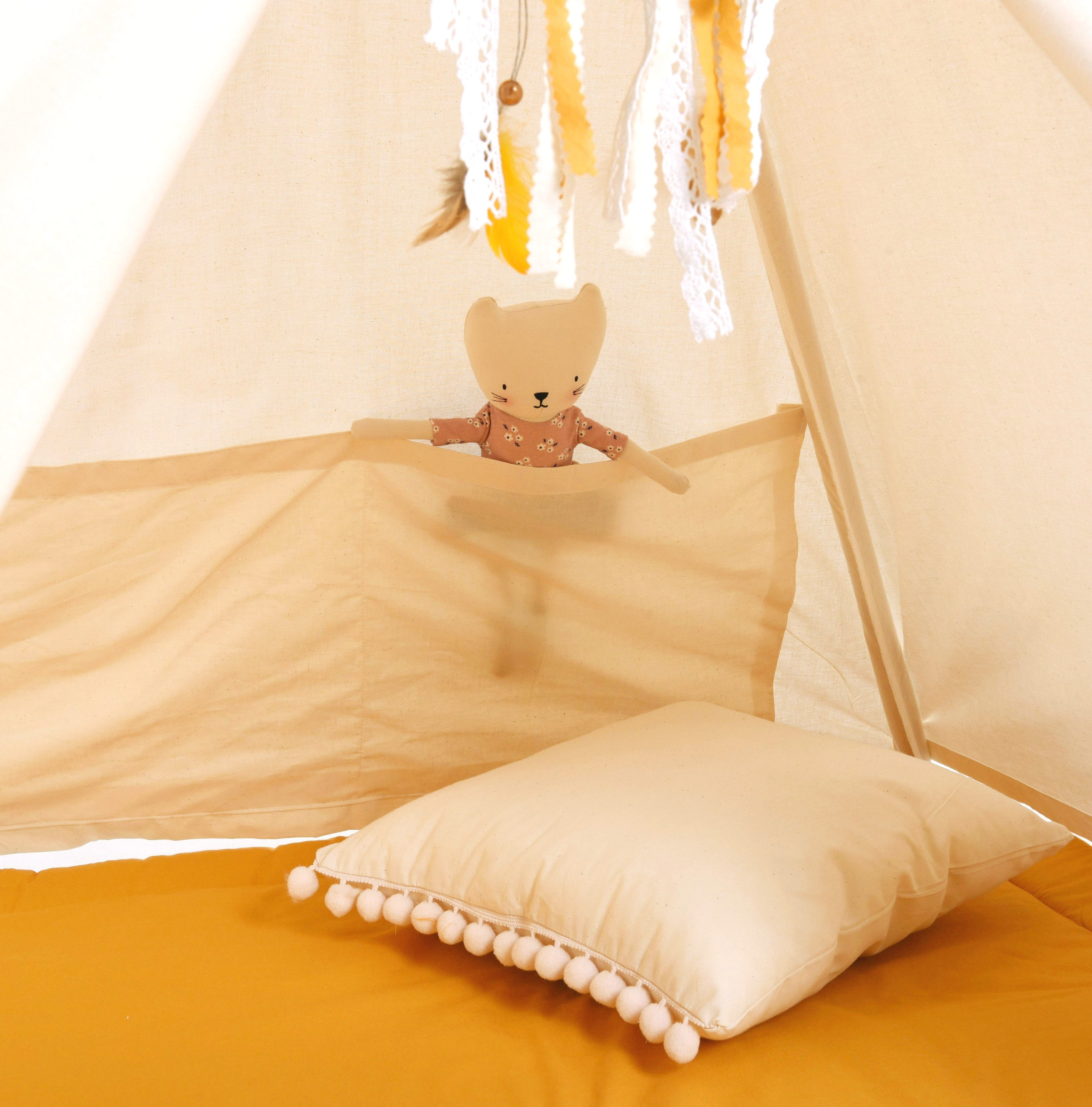 Design4Kids Tipi-Zelt L-Set Lovely Honey  - beige