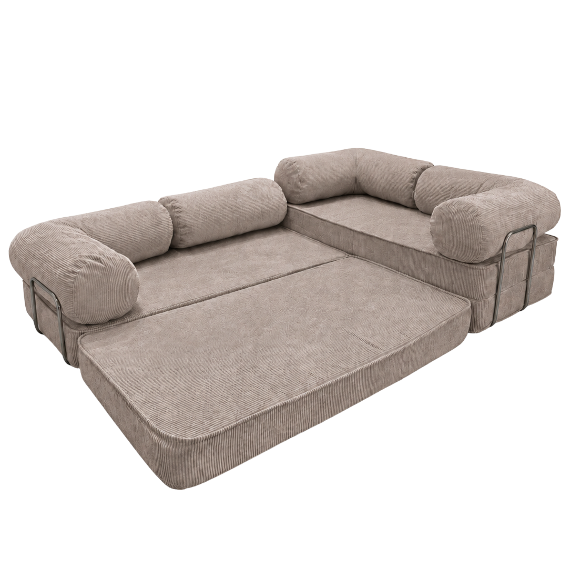 Design4Kids Family Ecksofa 3-Sitzer Jewel Cord Corner 300