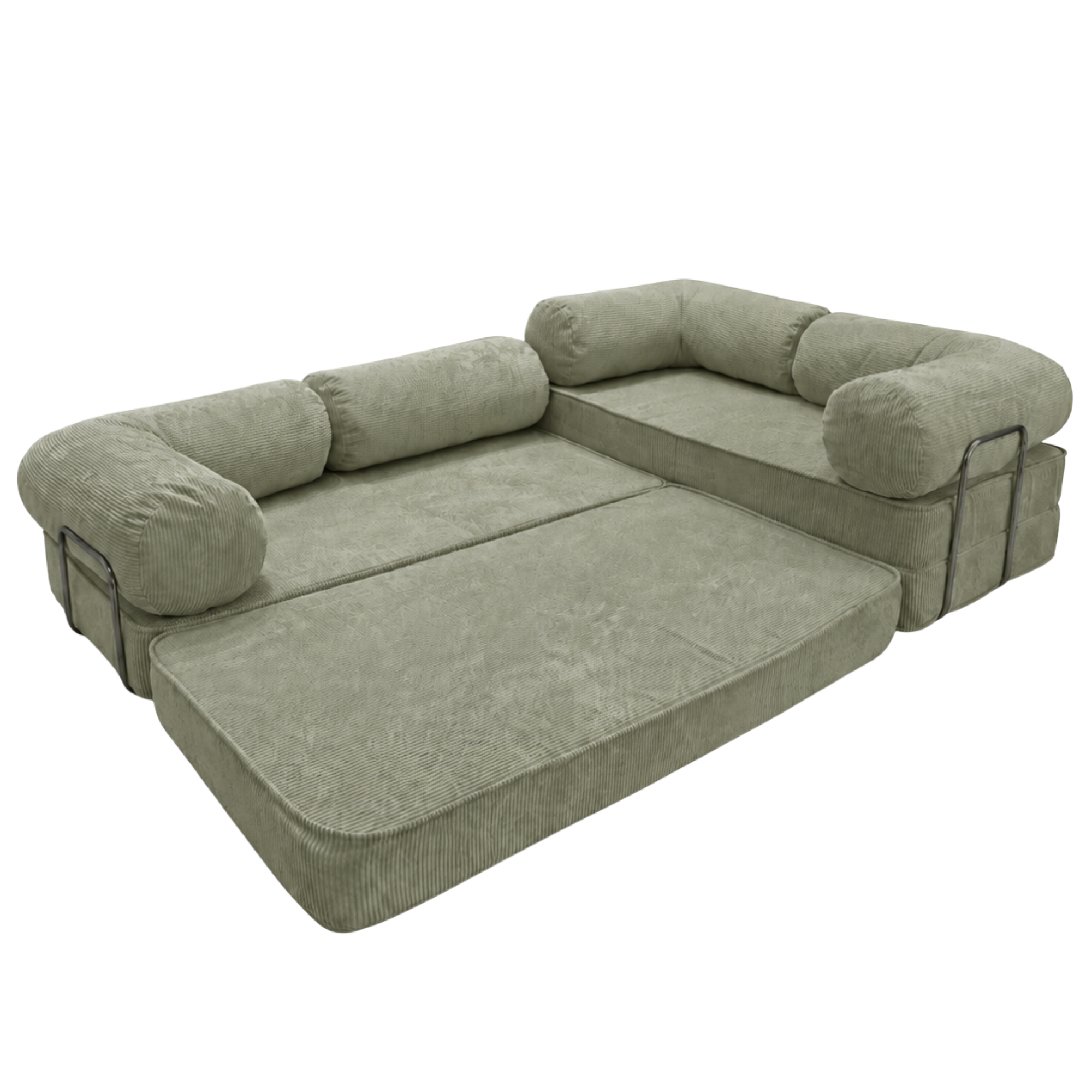 Design4Kids Family Ecksofa 3-Sitzer Jewel Cord Corner 300