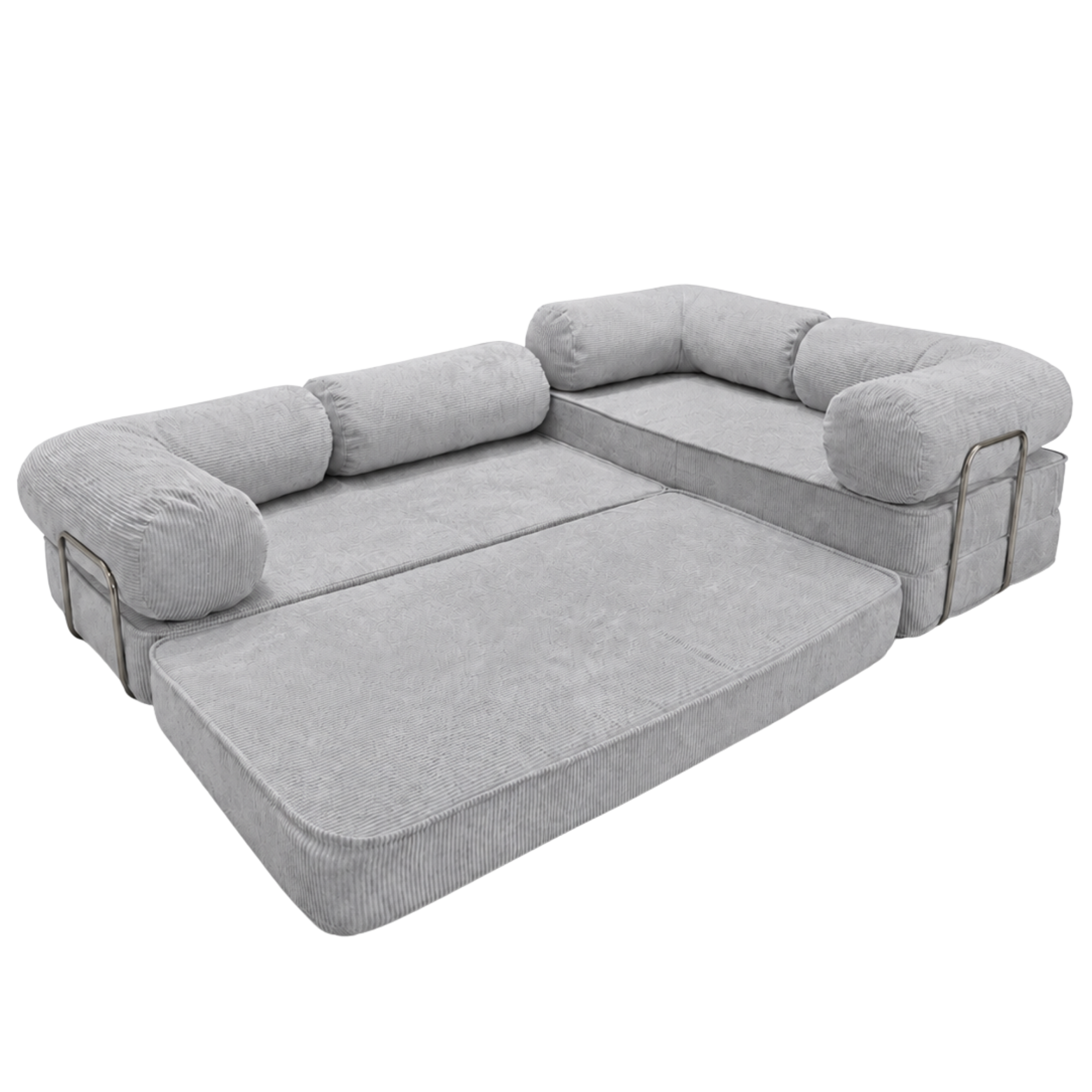 Design4Kids Family Ecksofa 3-Sitzer Jewel Cord Corner 300