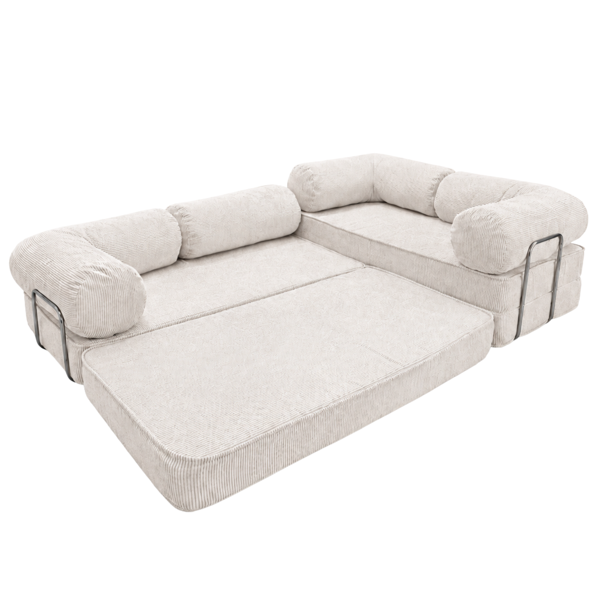 Design4Kids Family Ecksofa 3-Sitzer Jewel Cord Corner 300