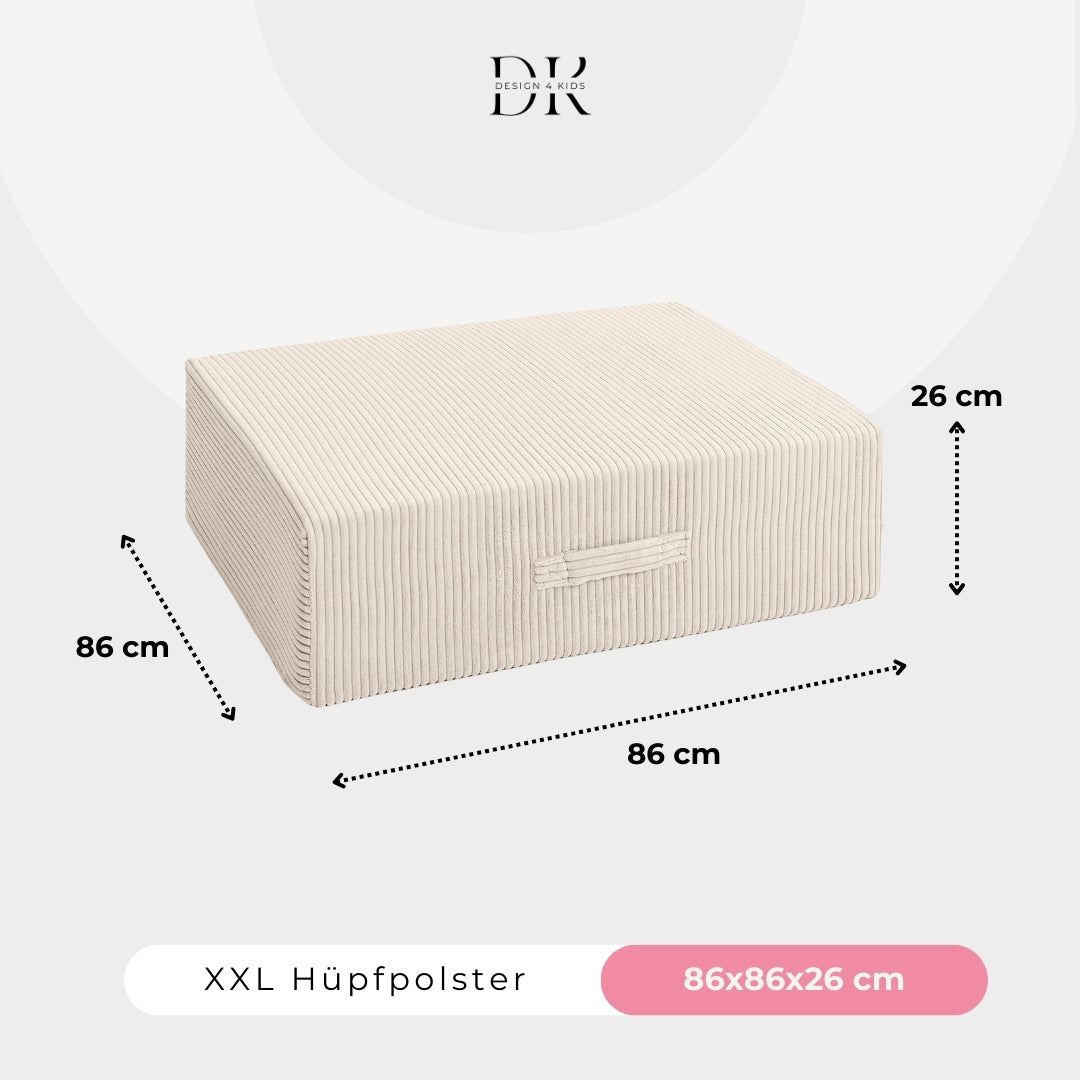 Design4Kids XXL Hüpfpolster Cord Grande
