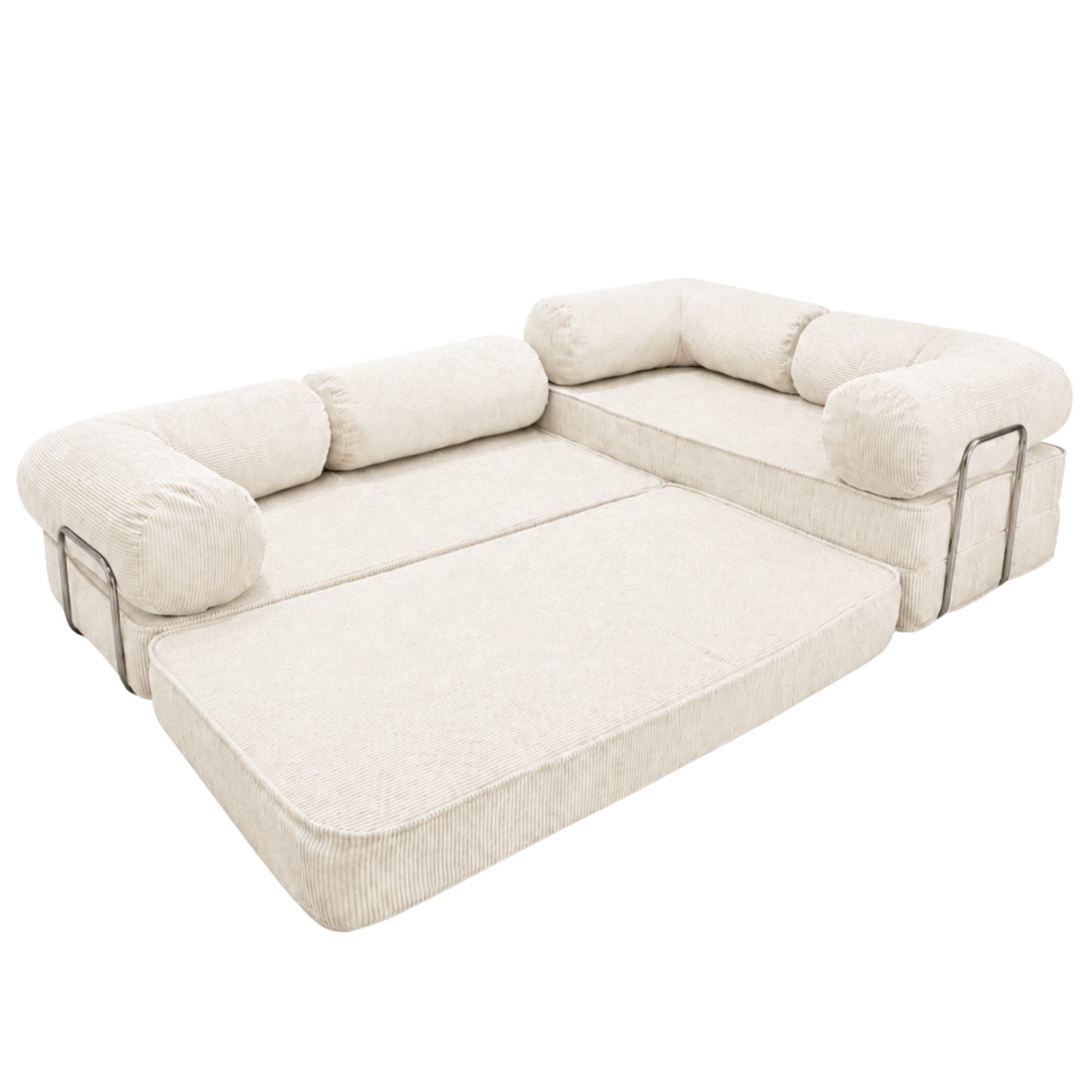 Design4Kids Family Ecksofa 3-Sitzer Jewel Cord Corner 300