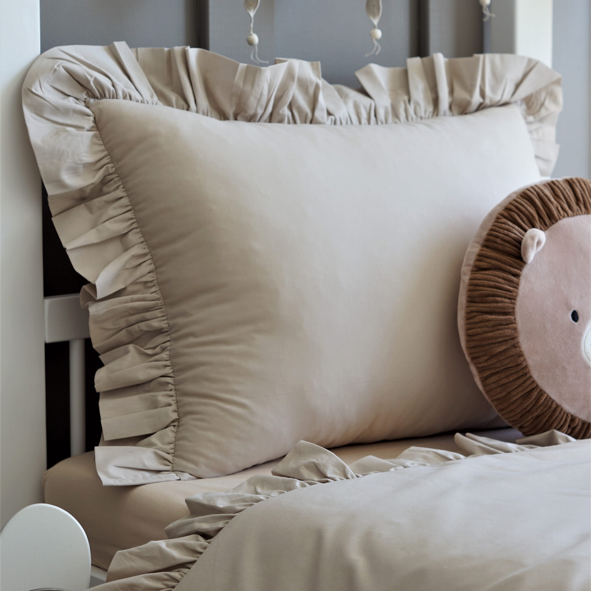 Design4kids Bettwäsche mit Rüschen - Beige