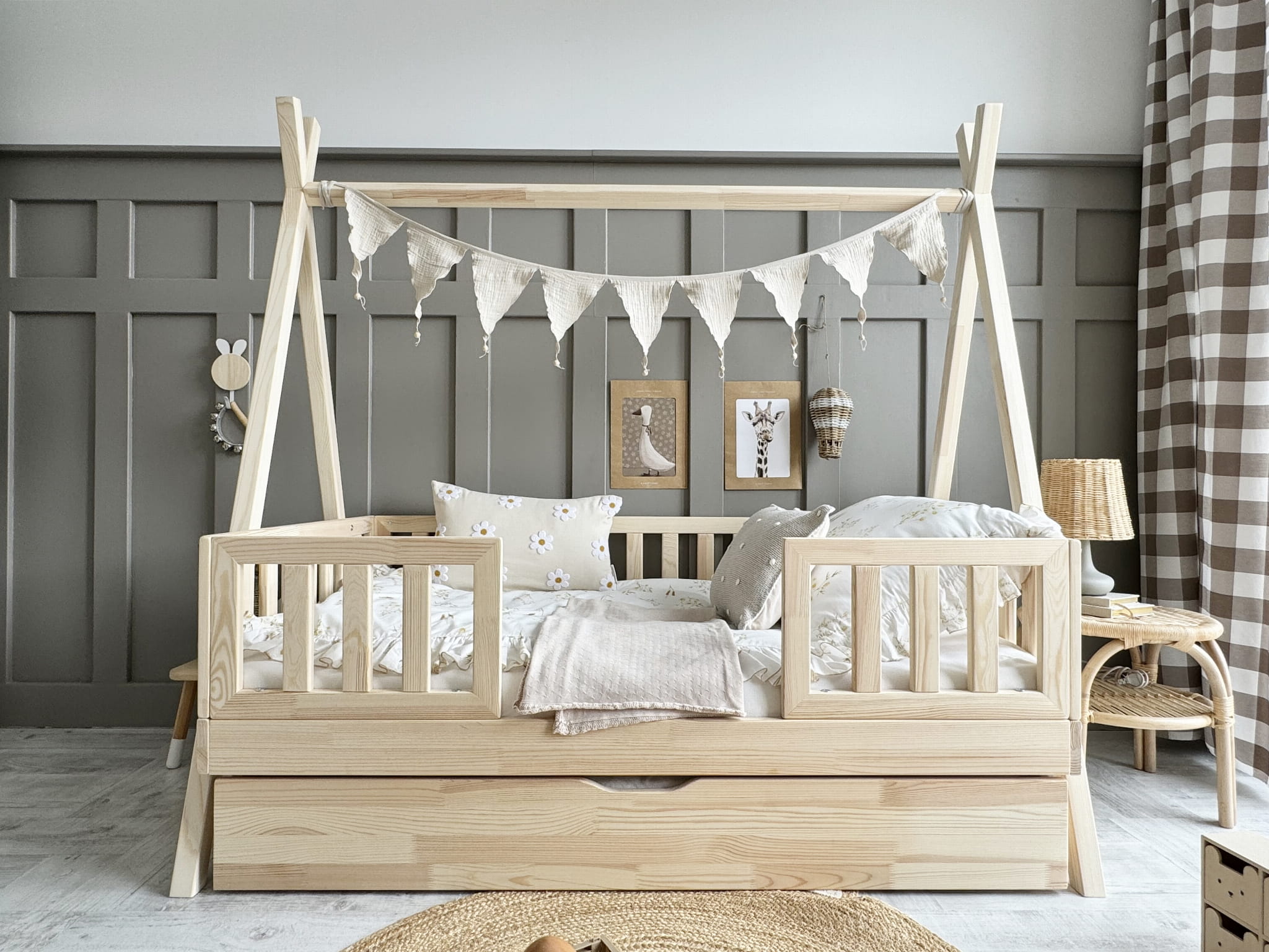 Design4kids Tipibett Luna Pro mit Schiene